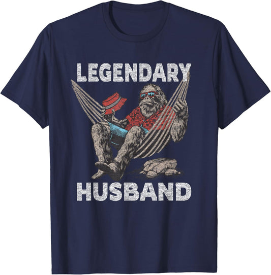 Funny Husband Legendary Saying T-Shirt - T-Shirt | Navy