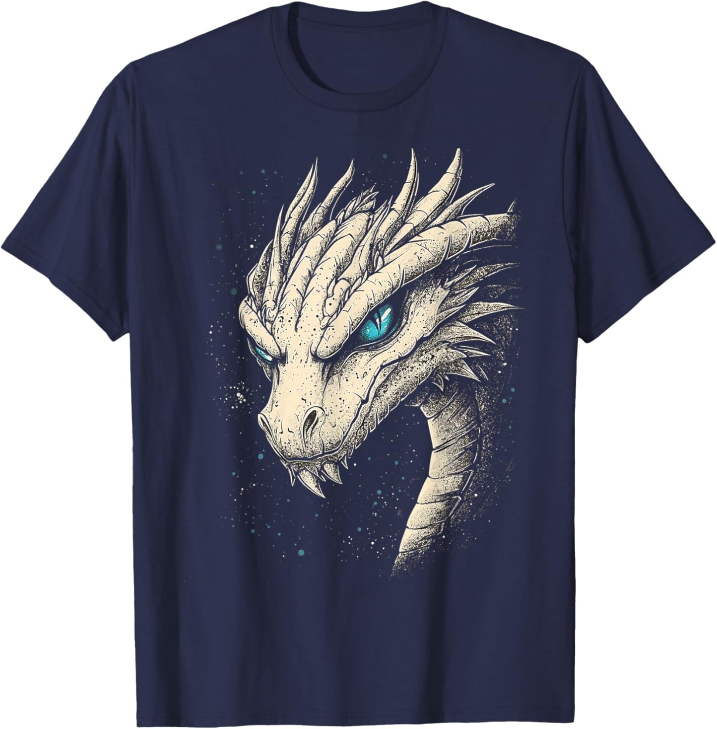 Wyrm Dragon Graphic Mythical Artwork Wyrm Dragon T-Shirt - T-Shirt | Navy