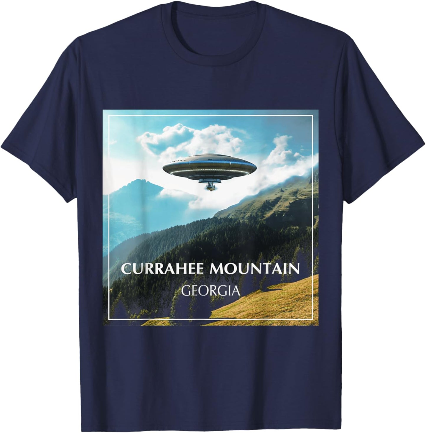 Currahee Mountain Georgia T-Shirt - T-Shirt | Navy