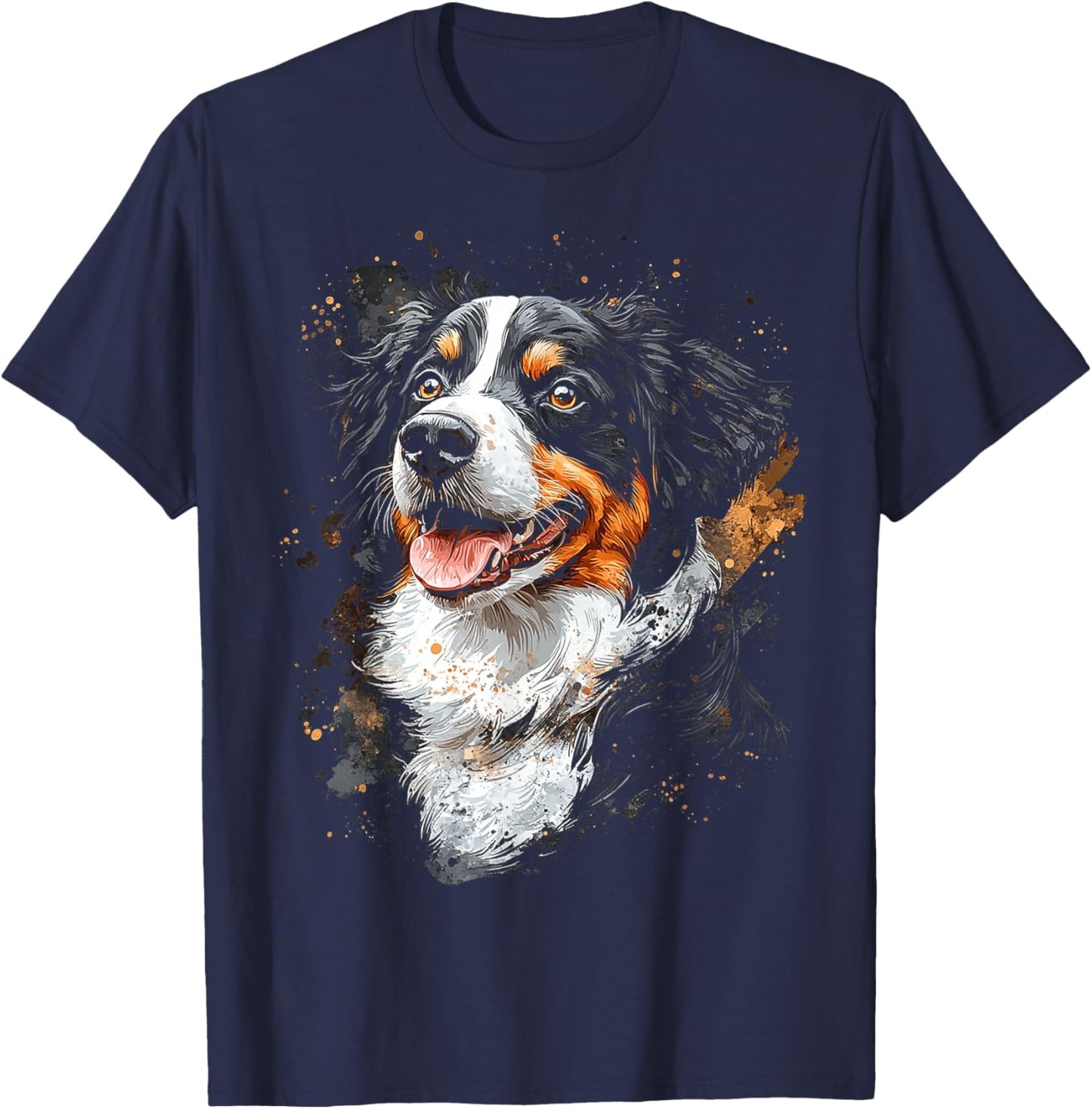 Australian Shepherd Dog Motif Pet Australian Shepherd Men Women Kids T-Shirt - T-Shirt | Navy