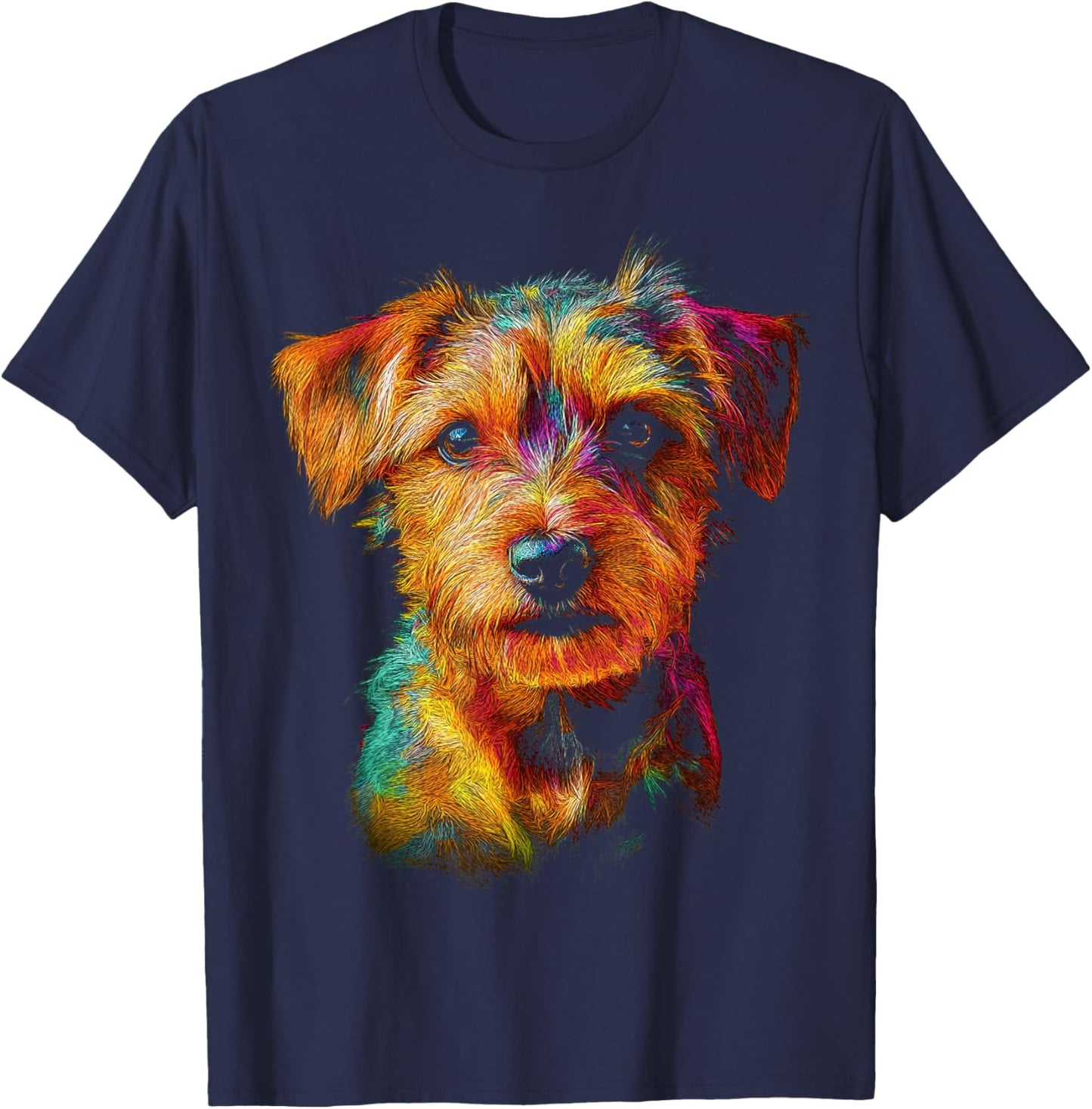 Norfolk Terrier Dog Graphic Pet Artwork Norfolk Terrier Women Kids T-Shirt - T-Shirt | Navy