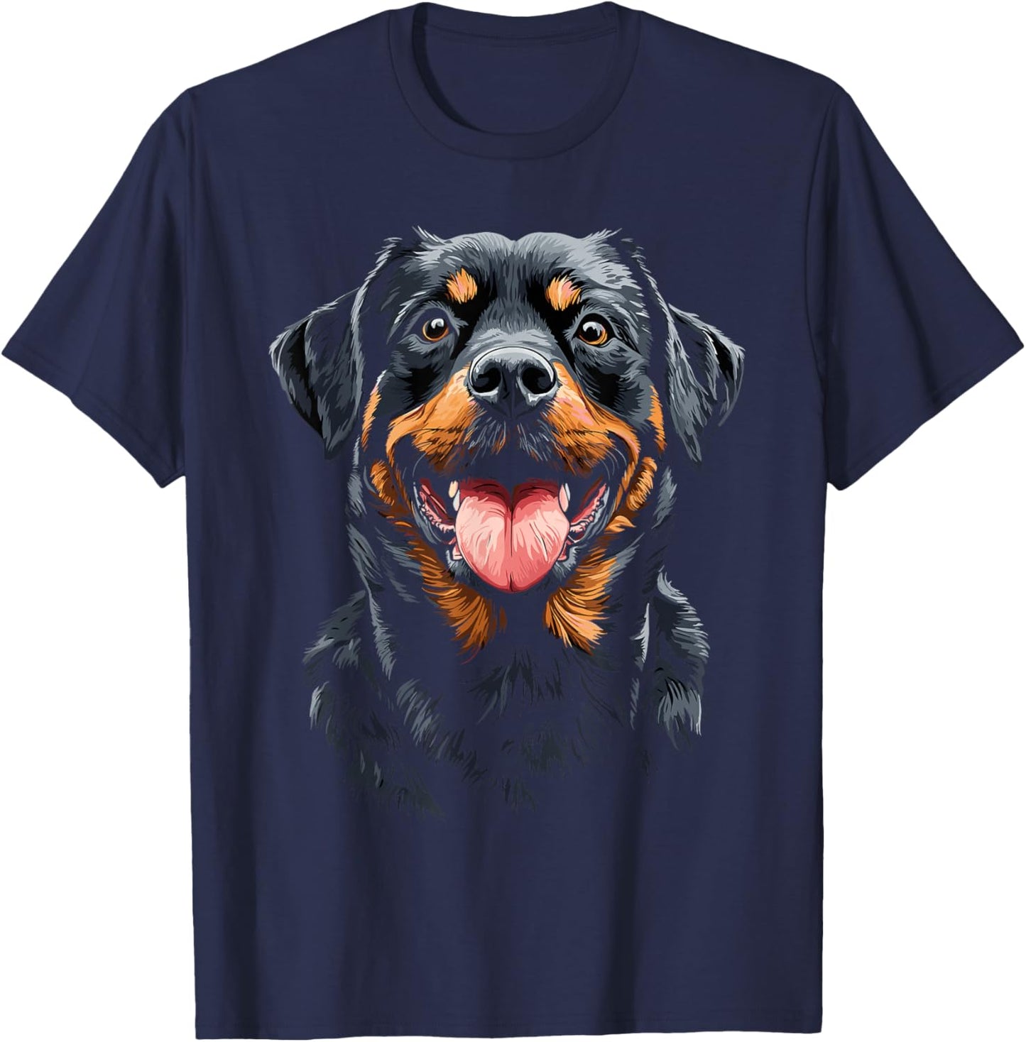 Rottweiler Face T-Shirt - T-Shirt | Navy