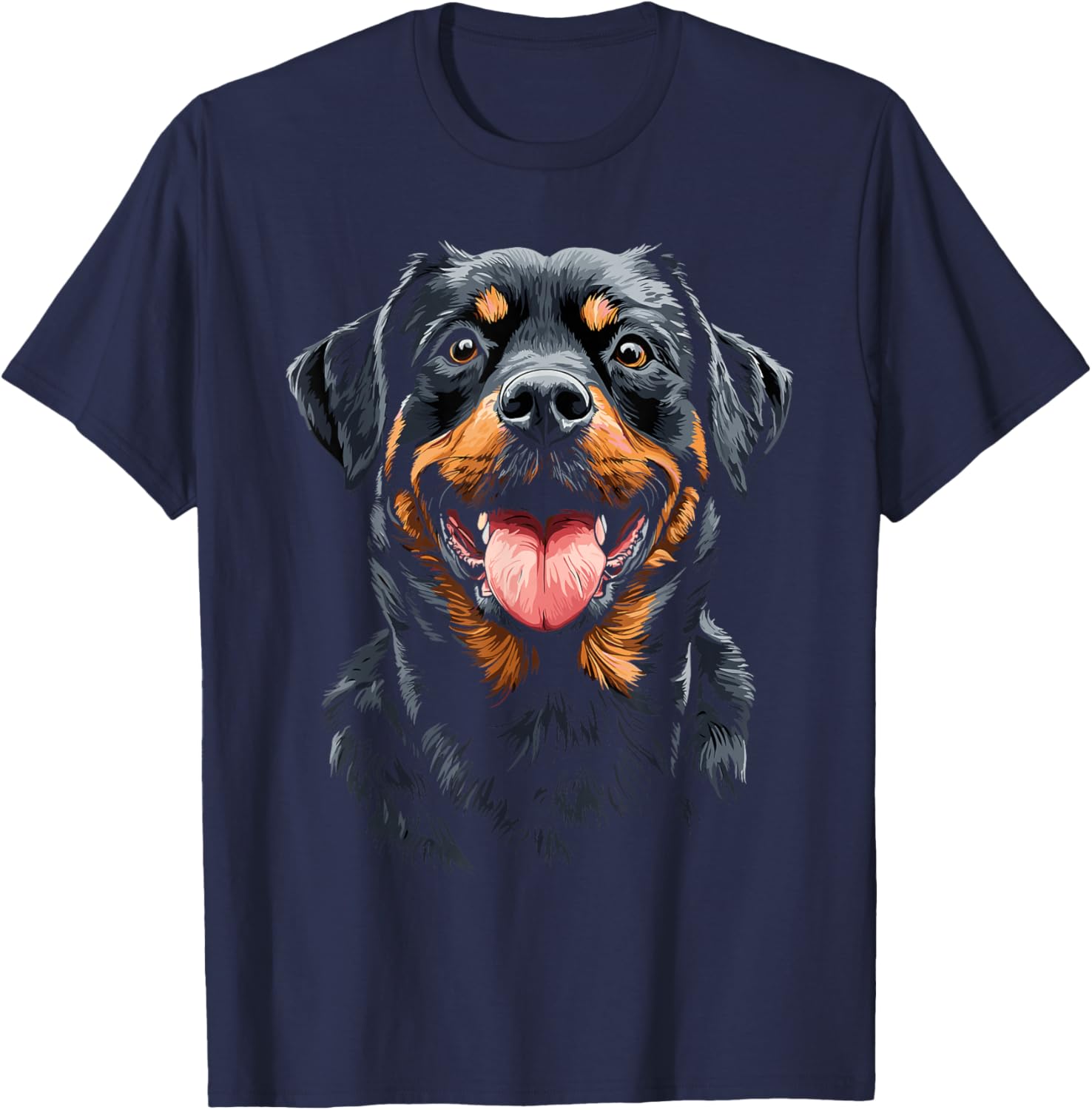 Rottweiler Face T-Shirt - T-Shirt | Navy