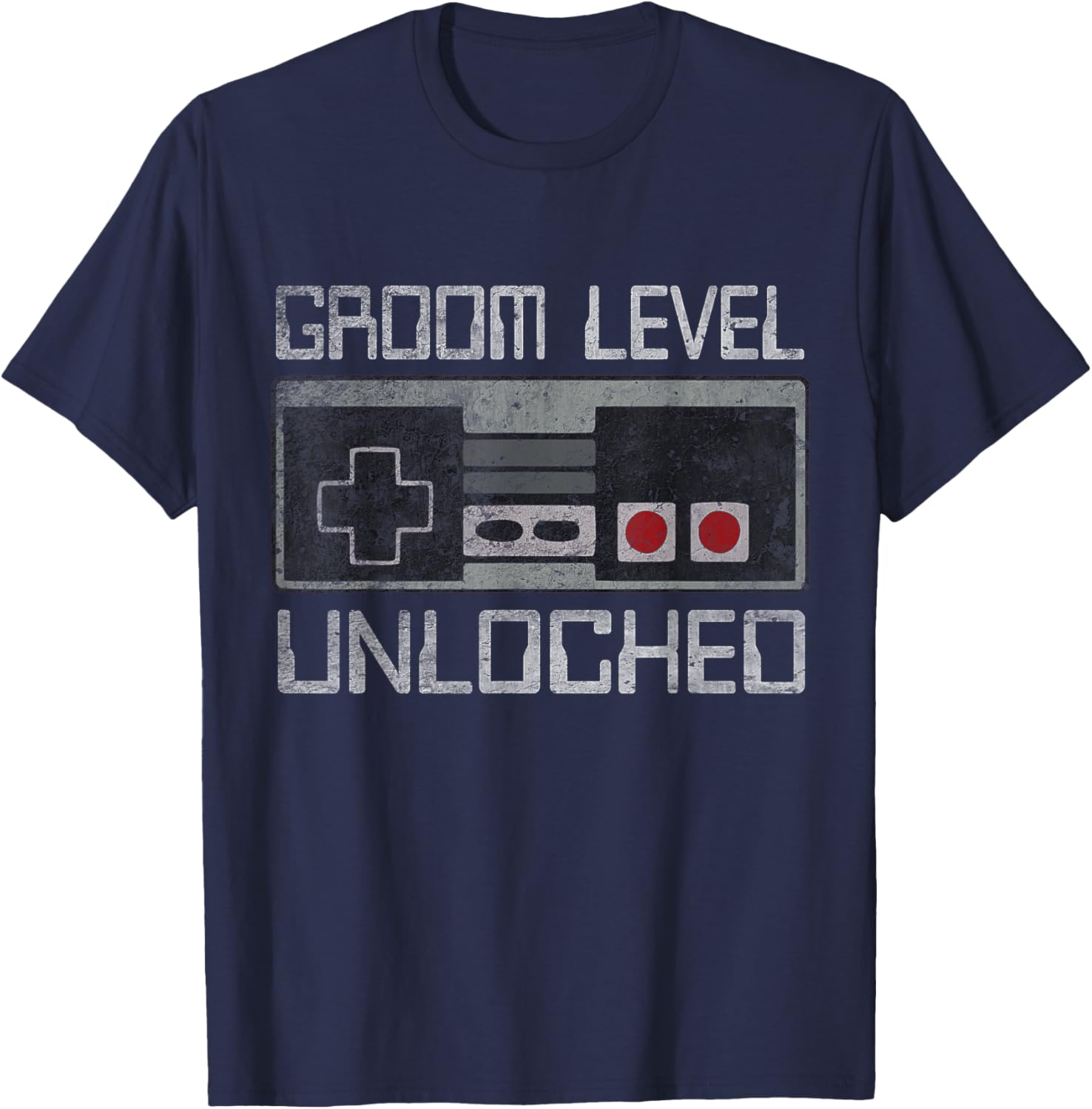 Groom Bachelor Party For Gamer Husband Wedding Groomsmen T-Shirt - T-Shirt | Navy