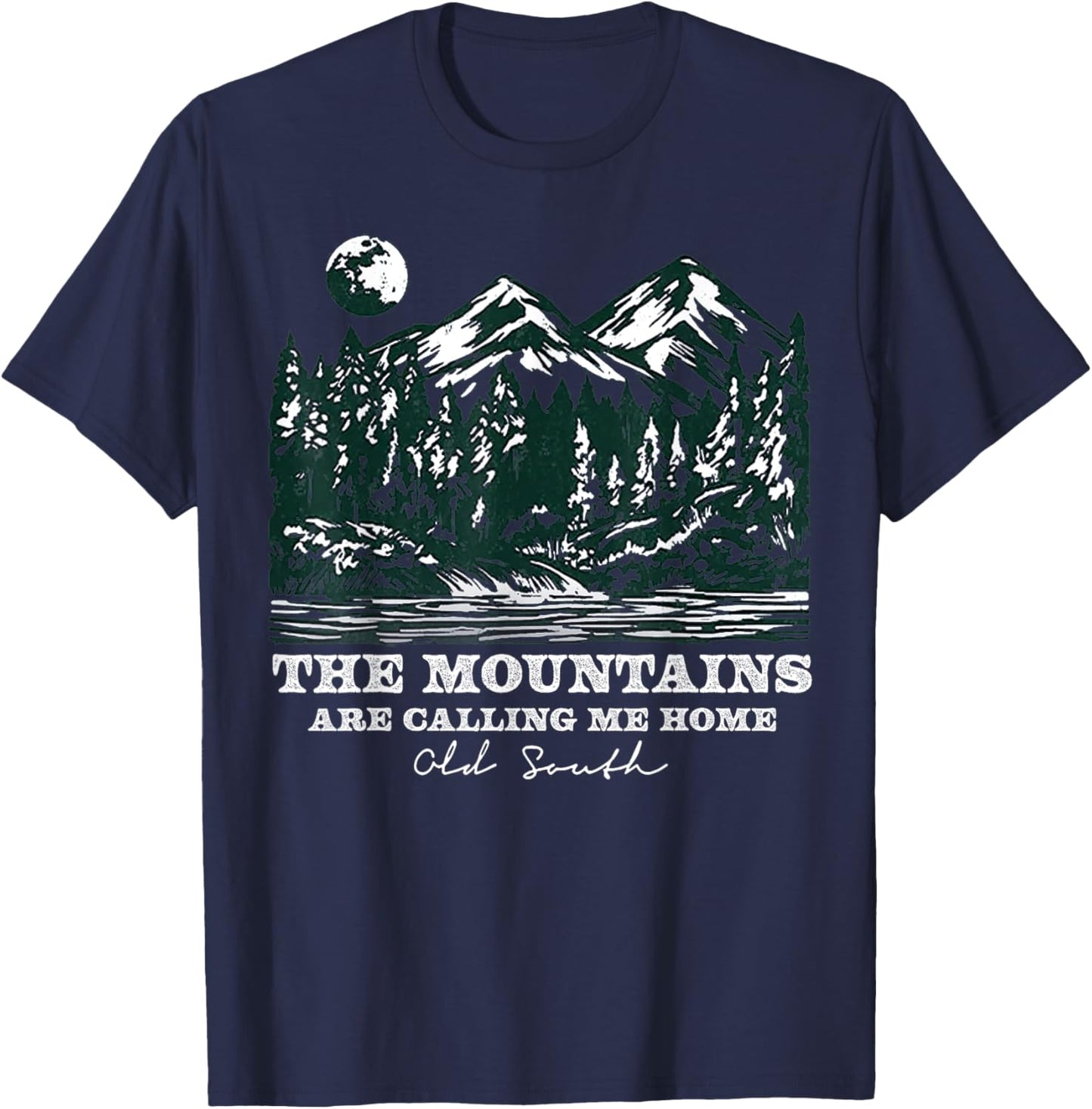 The Mountains Are Calling Me Home T-Shirt - T-Shirt | Navy