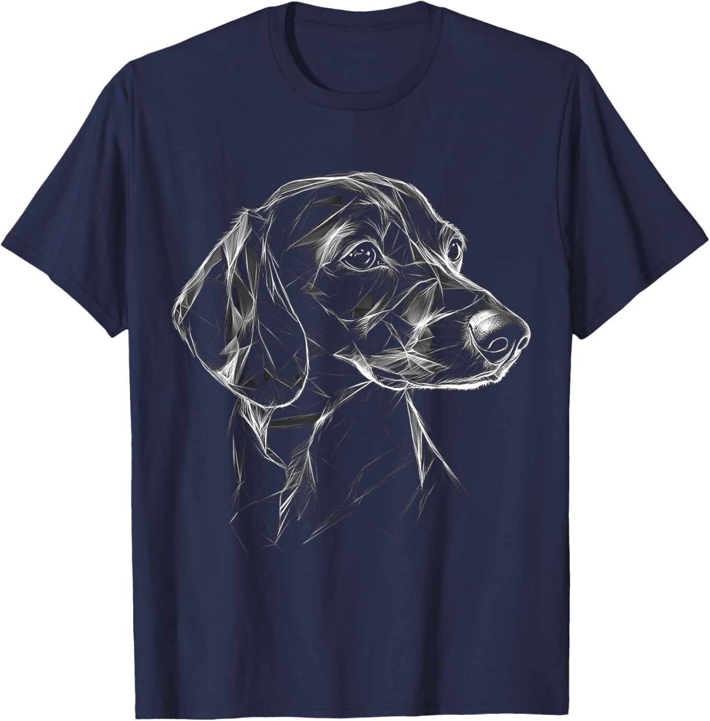 Dachshund Dog Motif Pet Art Dachshund Men Women Kids T-Shirt - T-Shirt | Navy