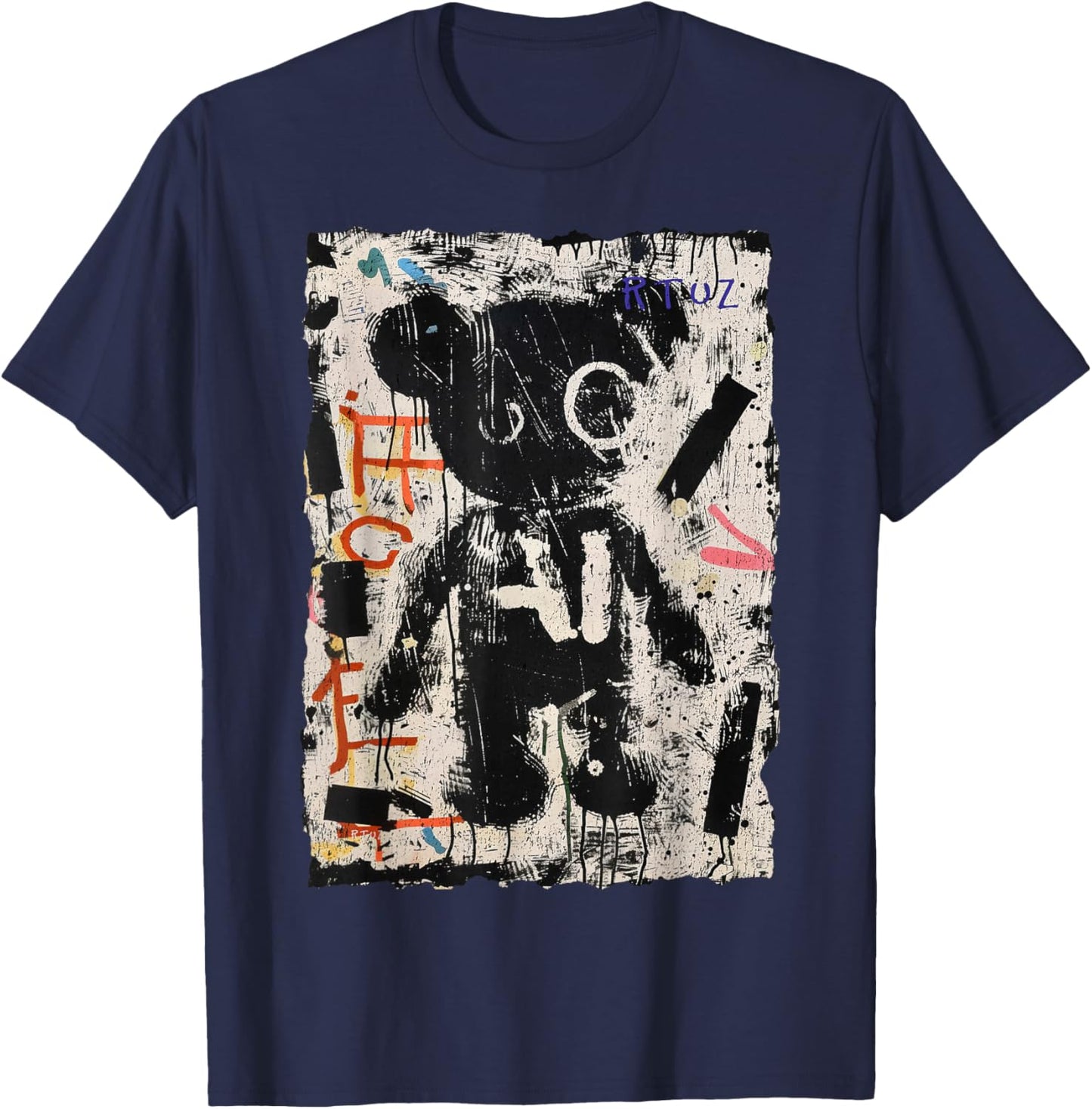 Aesthetic Clothes Streetwear Fashion Women Men Teddy Bear T-Shirt - T-Shirt | Navy