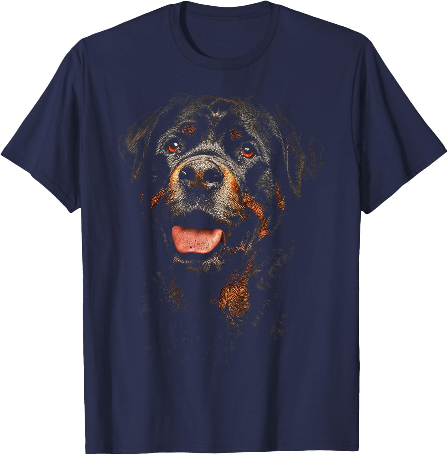 Rottweiler Dog Motif Pet Illustration Rottweiler T-Shirt - T-Shirt | Navy