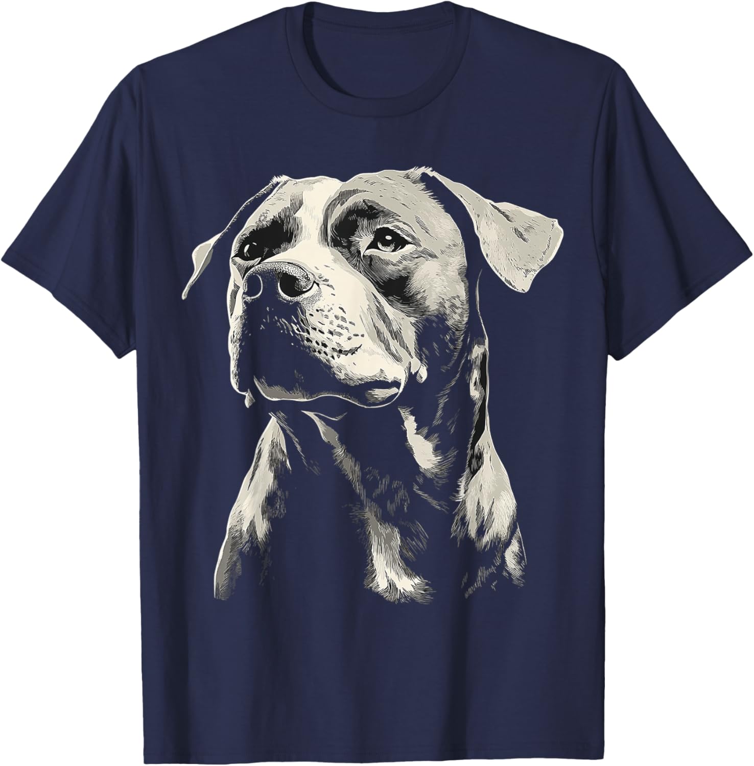 American Bully Dog Graphic Pet Art American Bully T-Shirt - T-Shirt | Navy