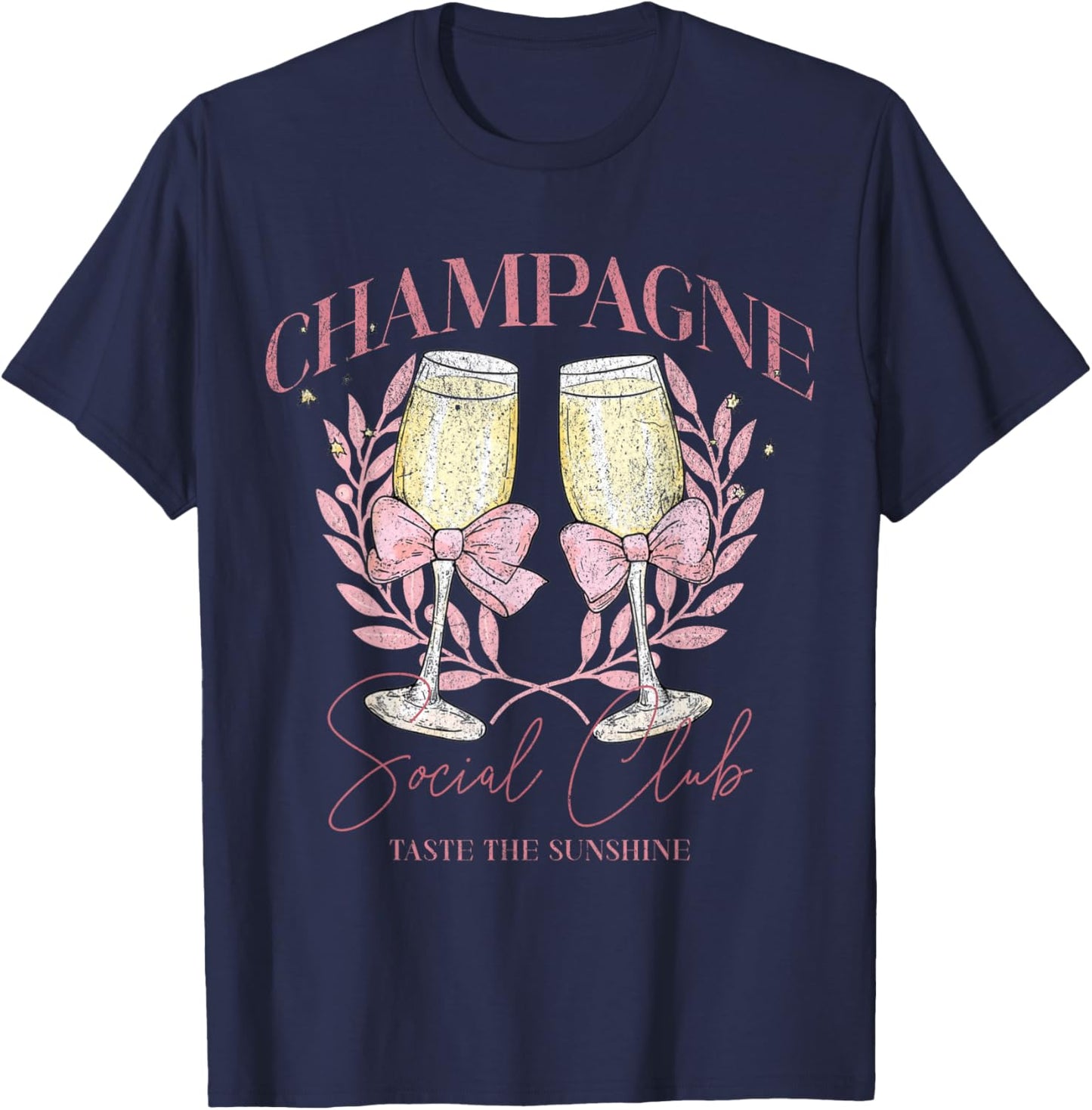 Champagne Social Club Taste The Sunshine T-Shirt - T-Shirt | Navy