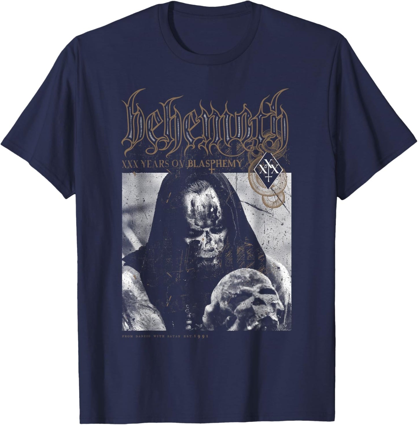 Behemoth – XXX Years OV Blasphemy T-Shirt - T-Shirt | Navy