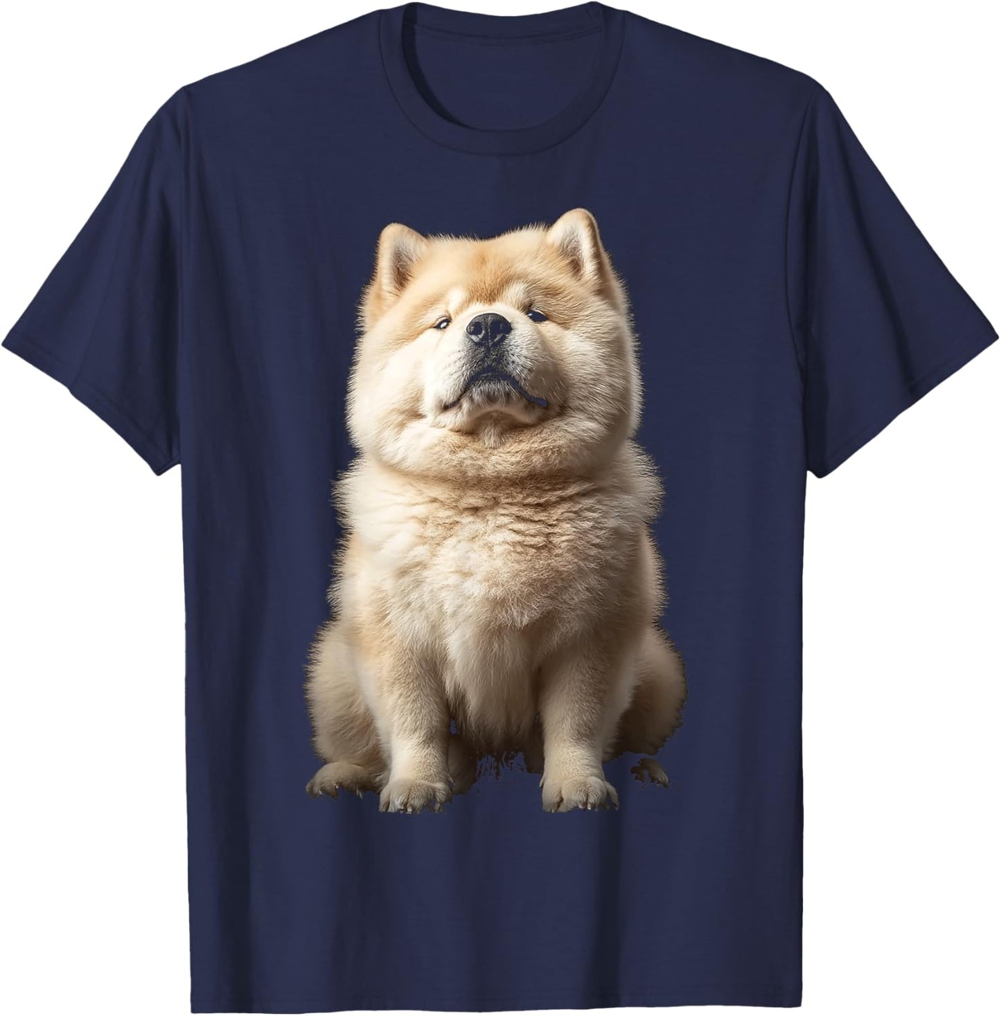 Chow Chow Dog Motif Pet Art Blue Eyes Chow Chow Women Kids T-Shirt - T-Shirt | Navy