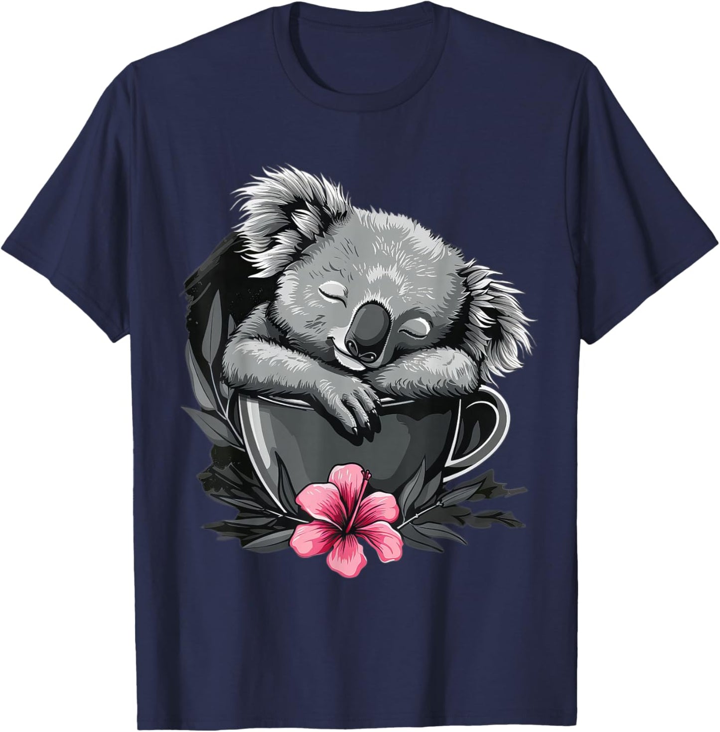 Koala Cup Tea T-Shirt - T-Shirt | Navy