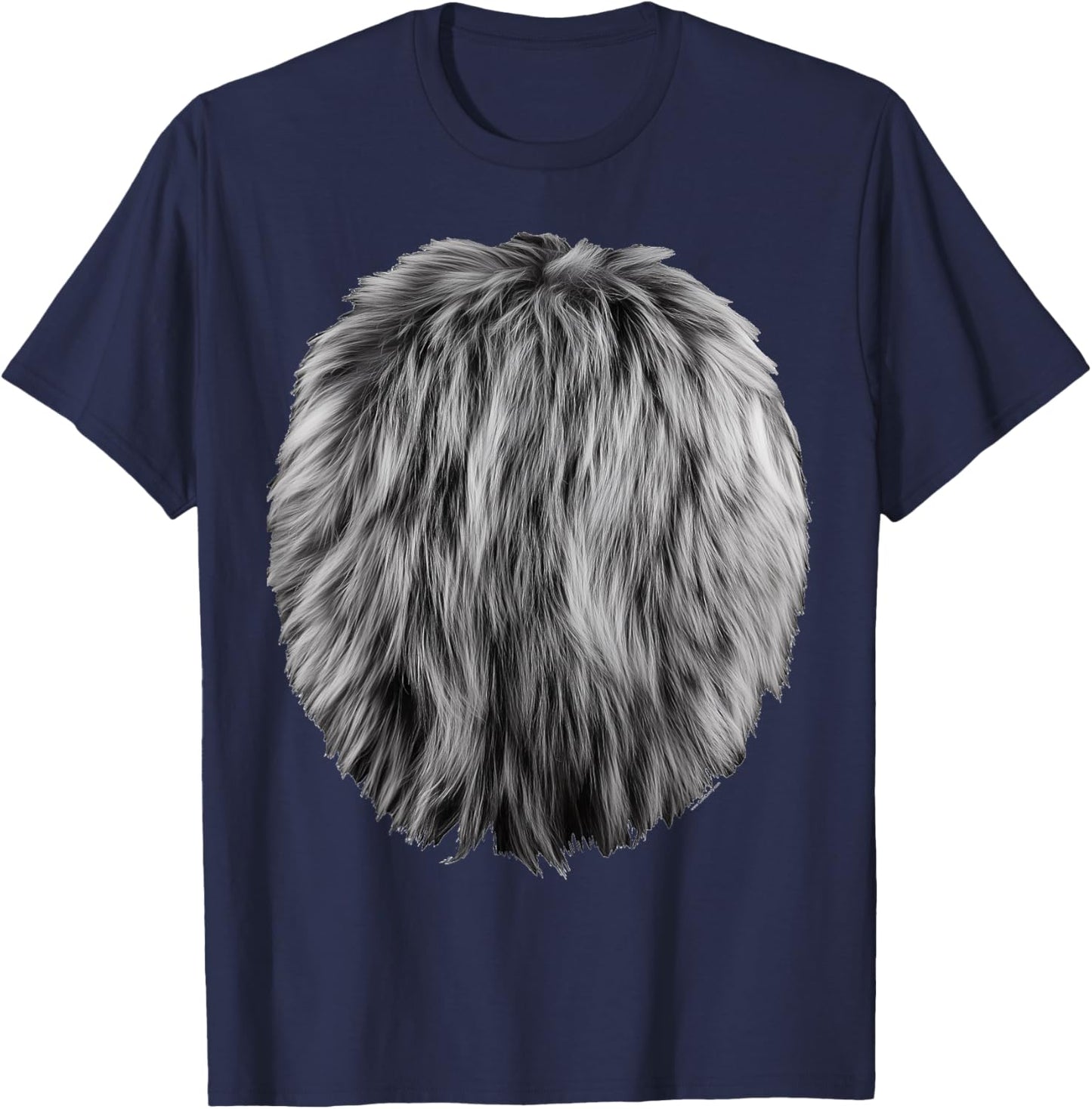 Gray Animal Belly Costume DIY Cosplay Koala Bear Mouse Wolf T-Shirt - T-Shirt | Navy