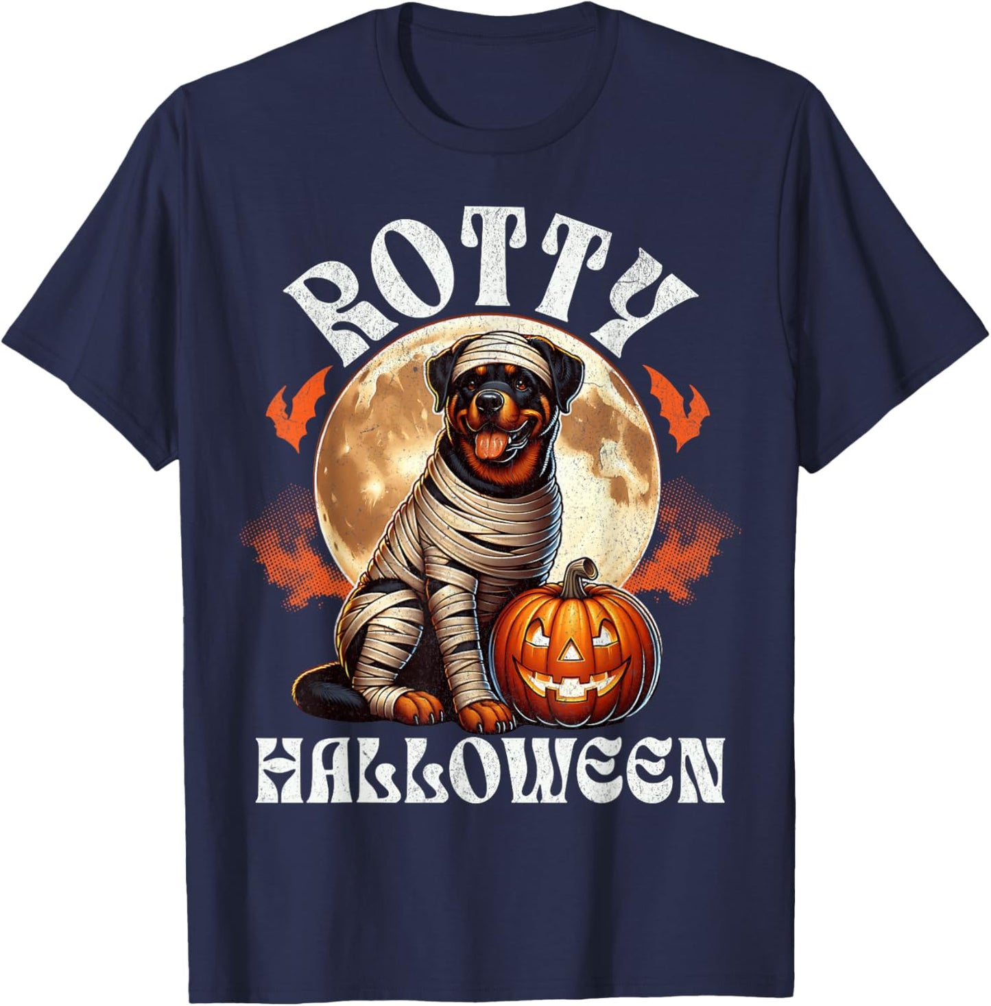 Halloween Costume Rottweiler Halloween Rotty Halloween T-Shirt - T-Shirt | Navy