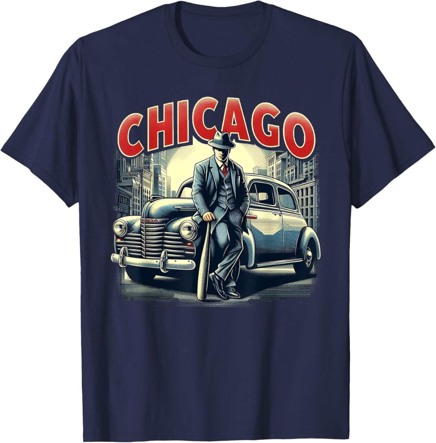 Vintage Chicago T-Shirt - T-Shirt | Navy