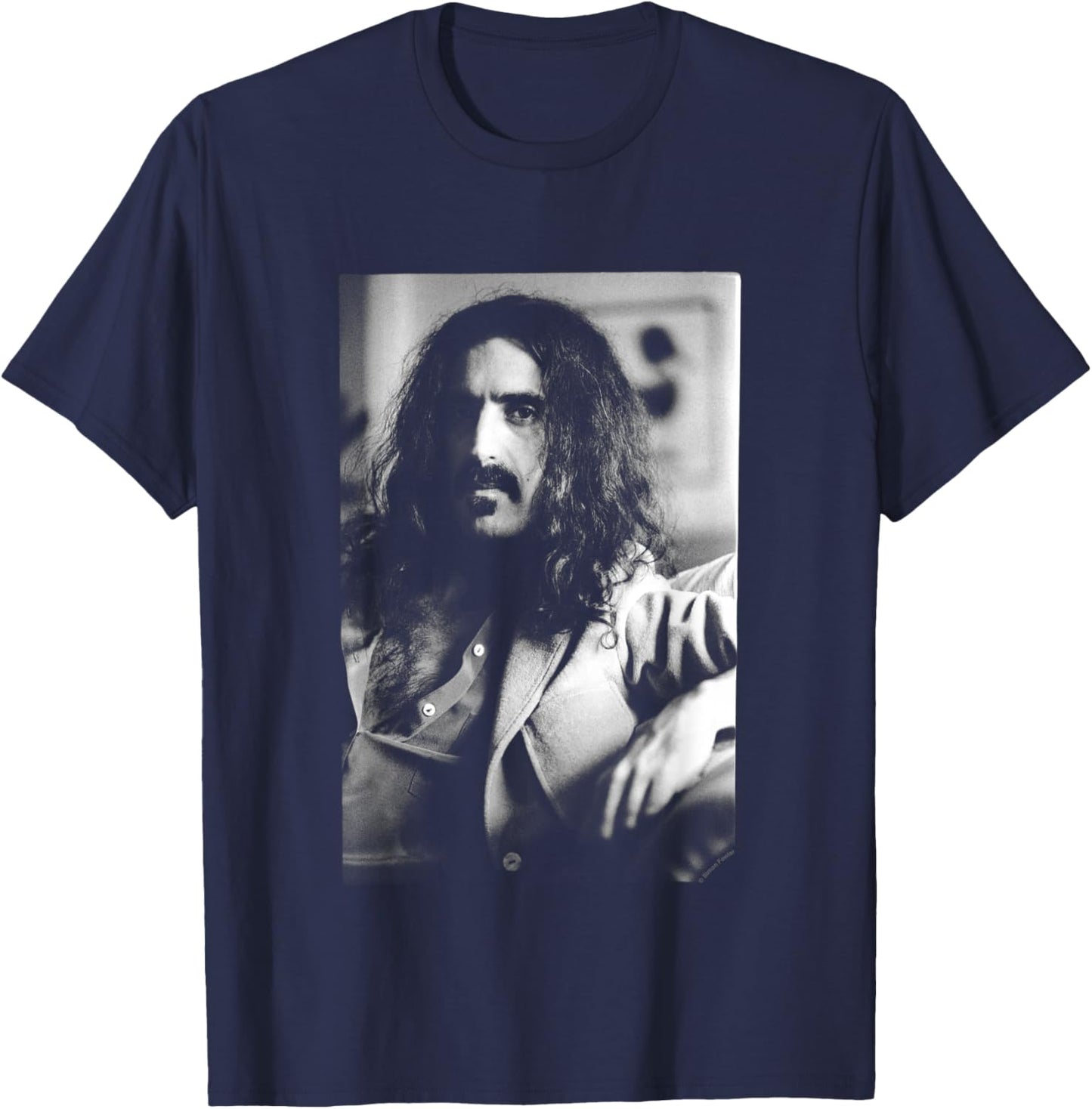 Frank Zappa London Photo Shoot by Simon Fowler T-Shirt - T-Shirt | Navy