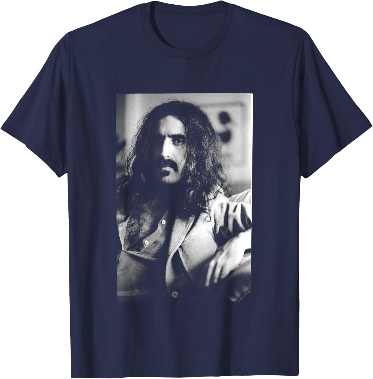 Frank Zappa London Photo Shoot by Simon Fowler T-Shirt - T-Shirt | Navy