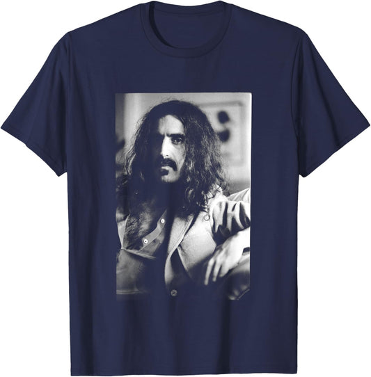 Frank Zappa London Photo Shoot by Simon Fowler T-Shirt - T-Shirt | Navy