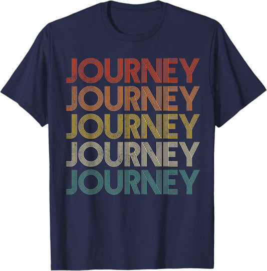 Journey Vintage Retro T-Shirt - T-Shirt | Navy
