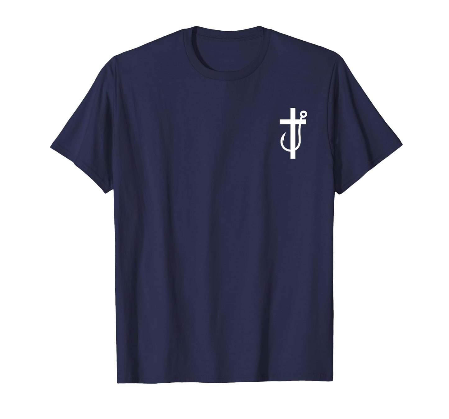 Minimalist Minimal Christian Fishing Fisherman Christian God T-Shirt