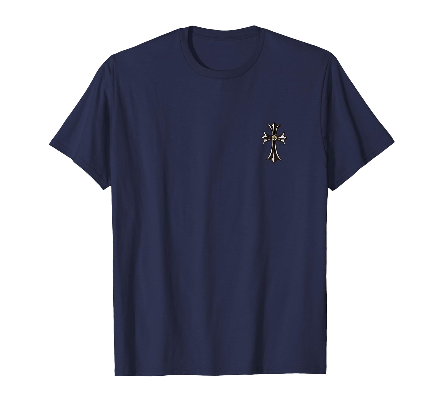 silver cross gold diamond T-Shirt