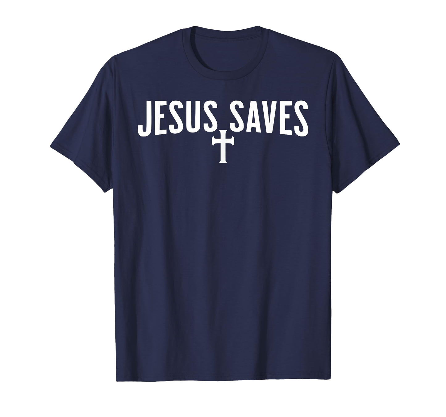 Jesus Saves Cross Subtle Christian Minimal Religious Faith T-Shirt