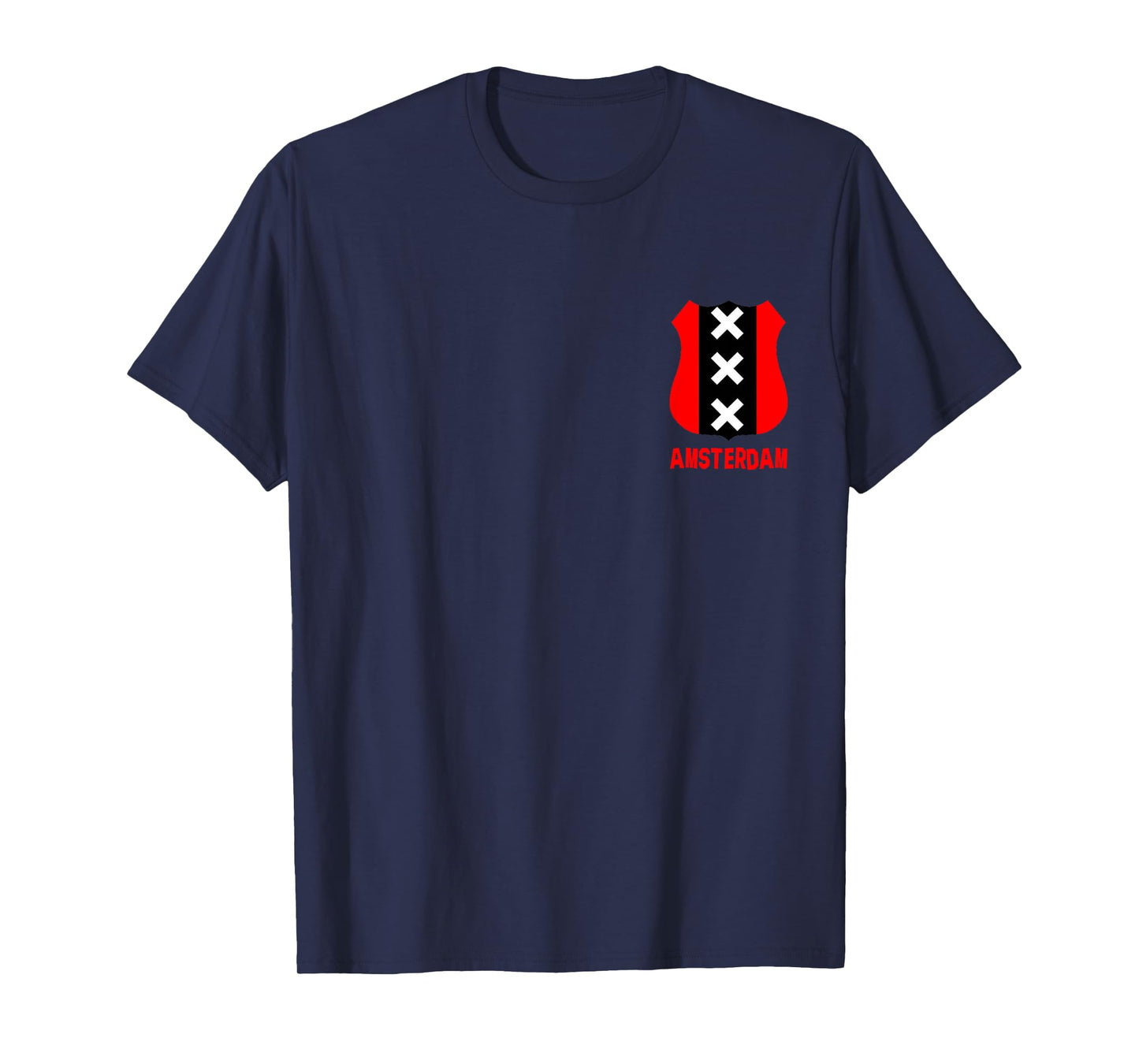 Amsterdam Coat of Arms Symbol 3X Shield Crest Flag T-Shirt