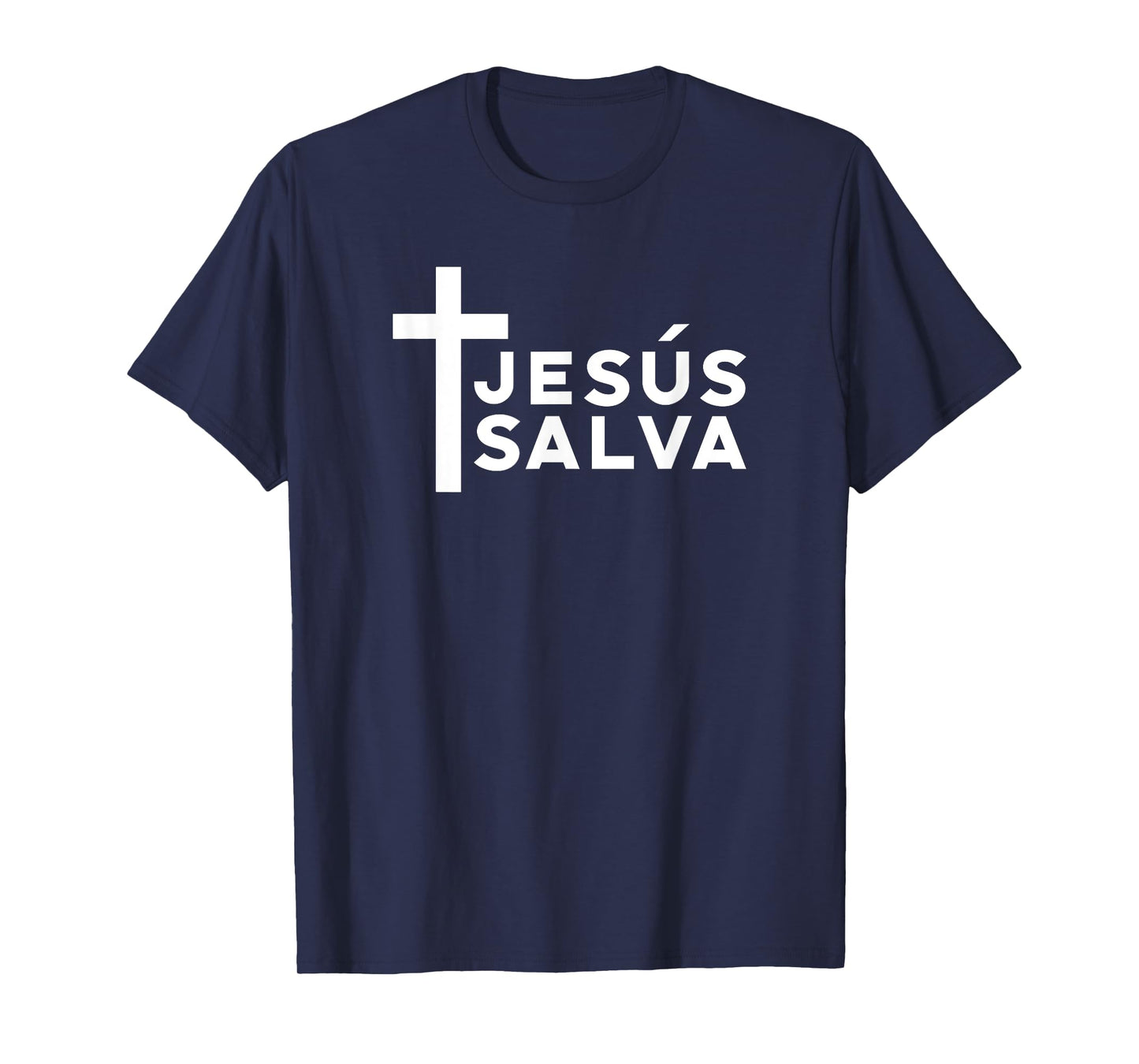 Jesus Saves Minimal Christian Spanish Language T-Shirt