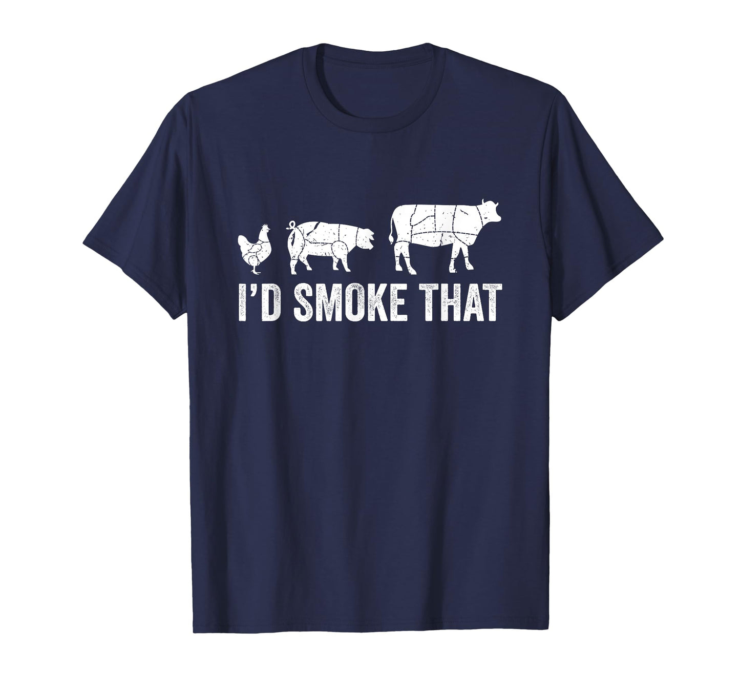 I'd Smoke That Fun BBQ Smoker Chef T-Shirt