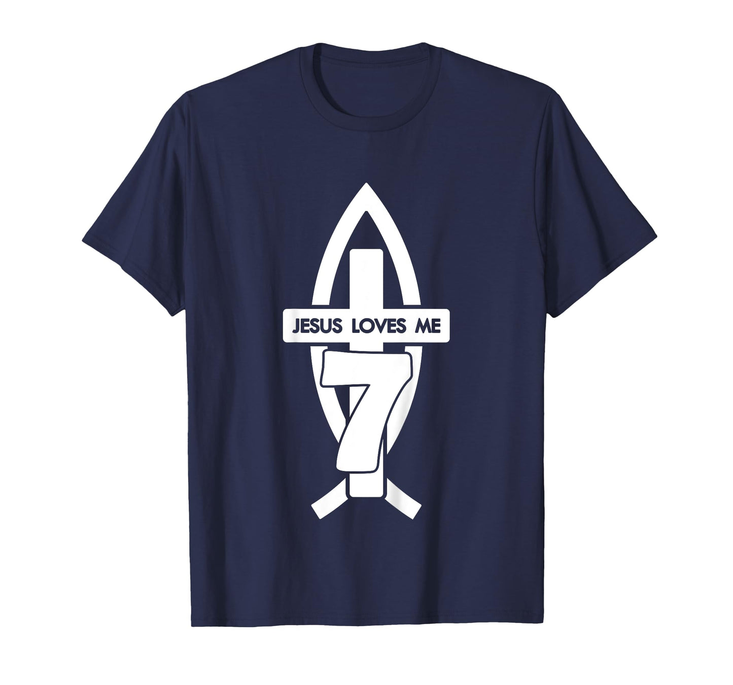 Jesus Loves ME 7 Religious 7 Years Jesus 7TH Birthday T-Shirt