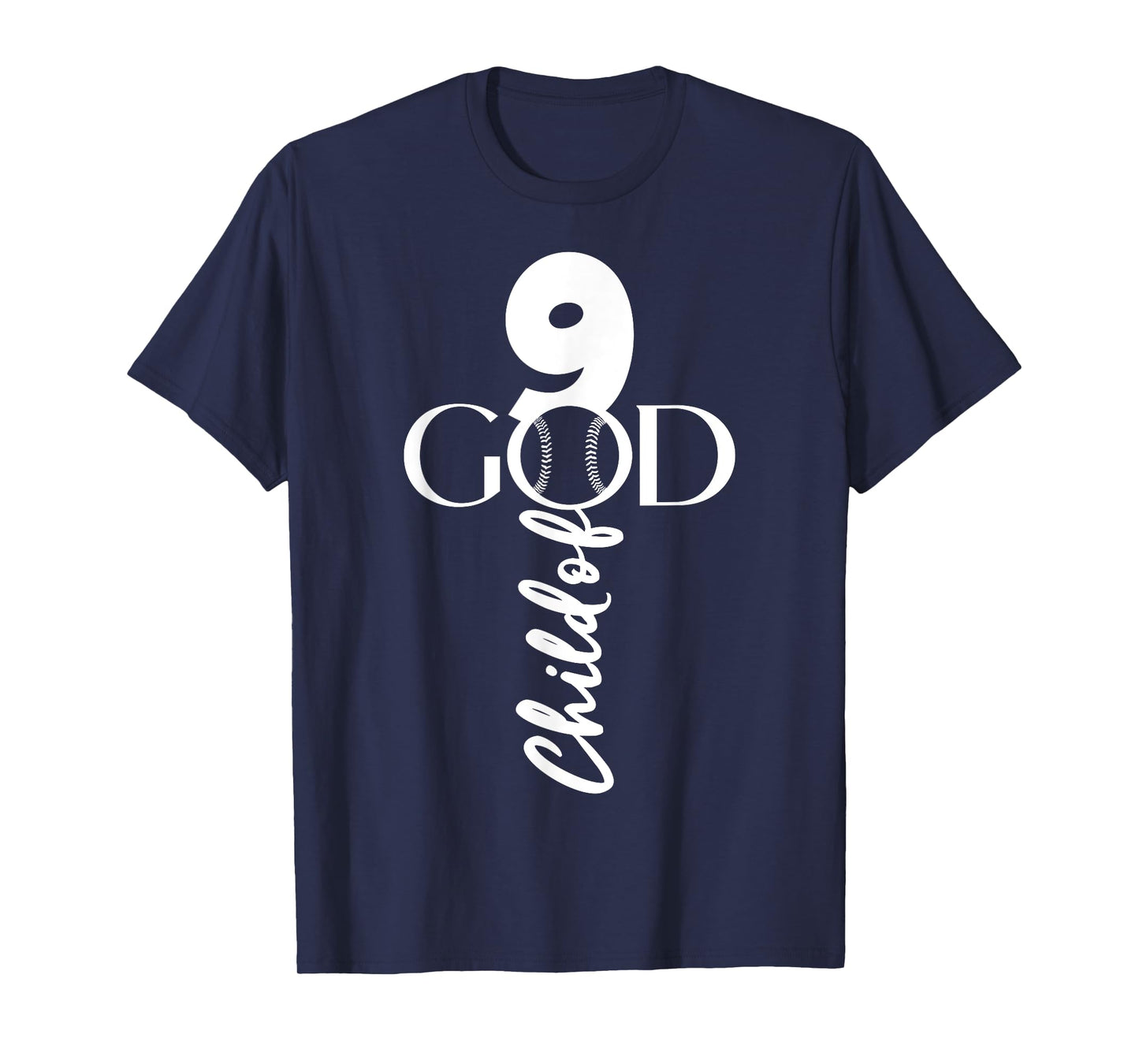 BASEBALL JESUS 9 YEARS CHILD OF GOD BASEBALL 9th BIRTHDAY T-Shirt