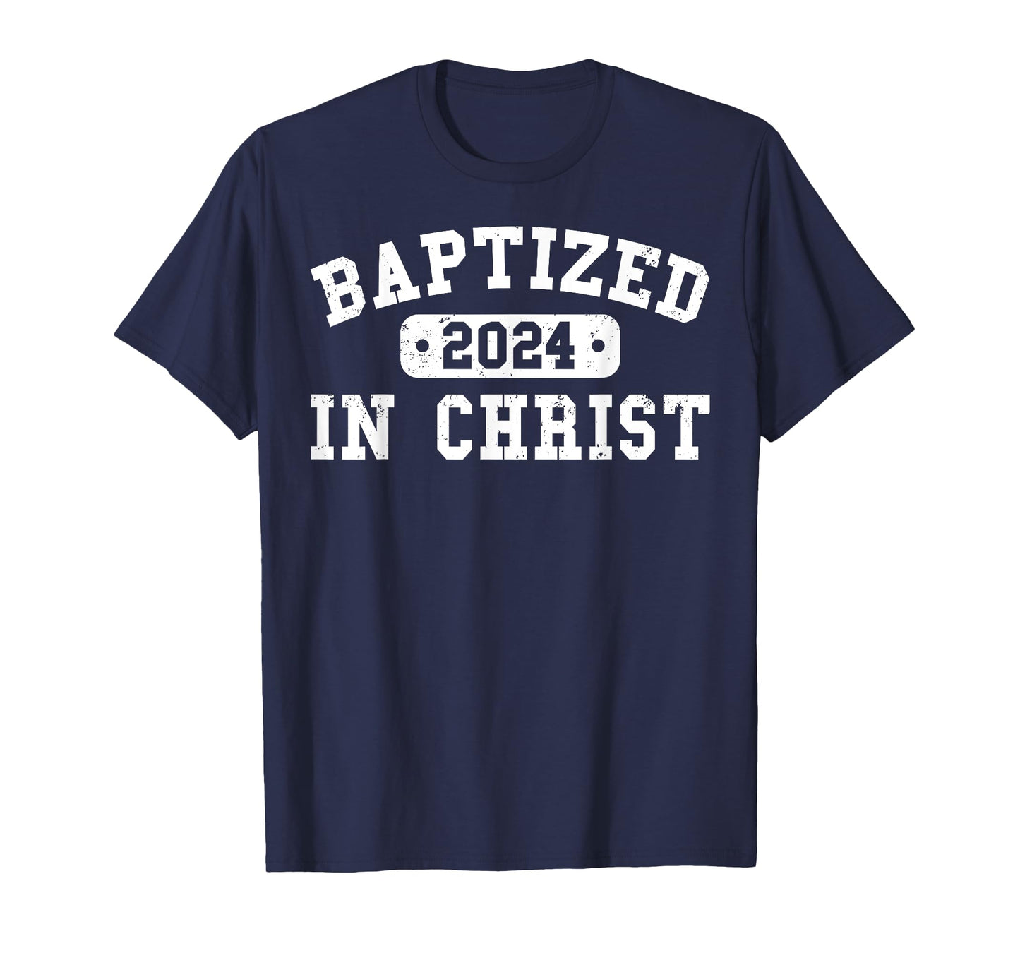 Baptized 2024 Christian Water Baptism Church Group Christ T-Shirt