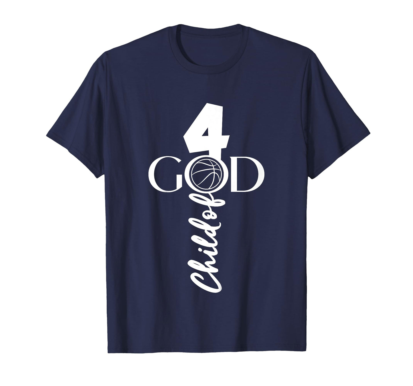 JESUS 4 YEARS CHILD OF GOD BASKETBALL 4th BIRTHDAY T-Shirt