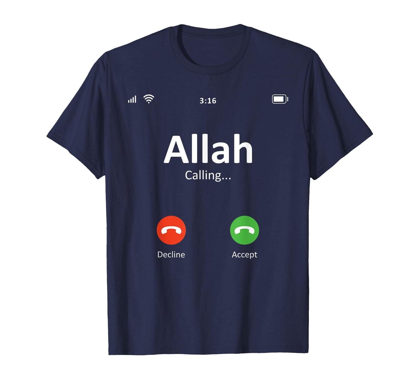 Allah Calling God Islamic Religion Ramadan Muslim T-Shirt