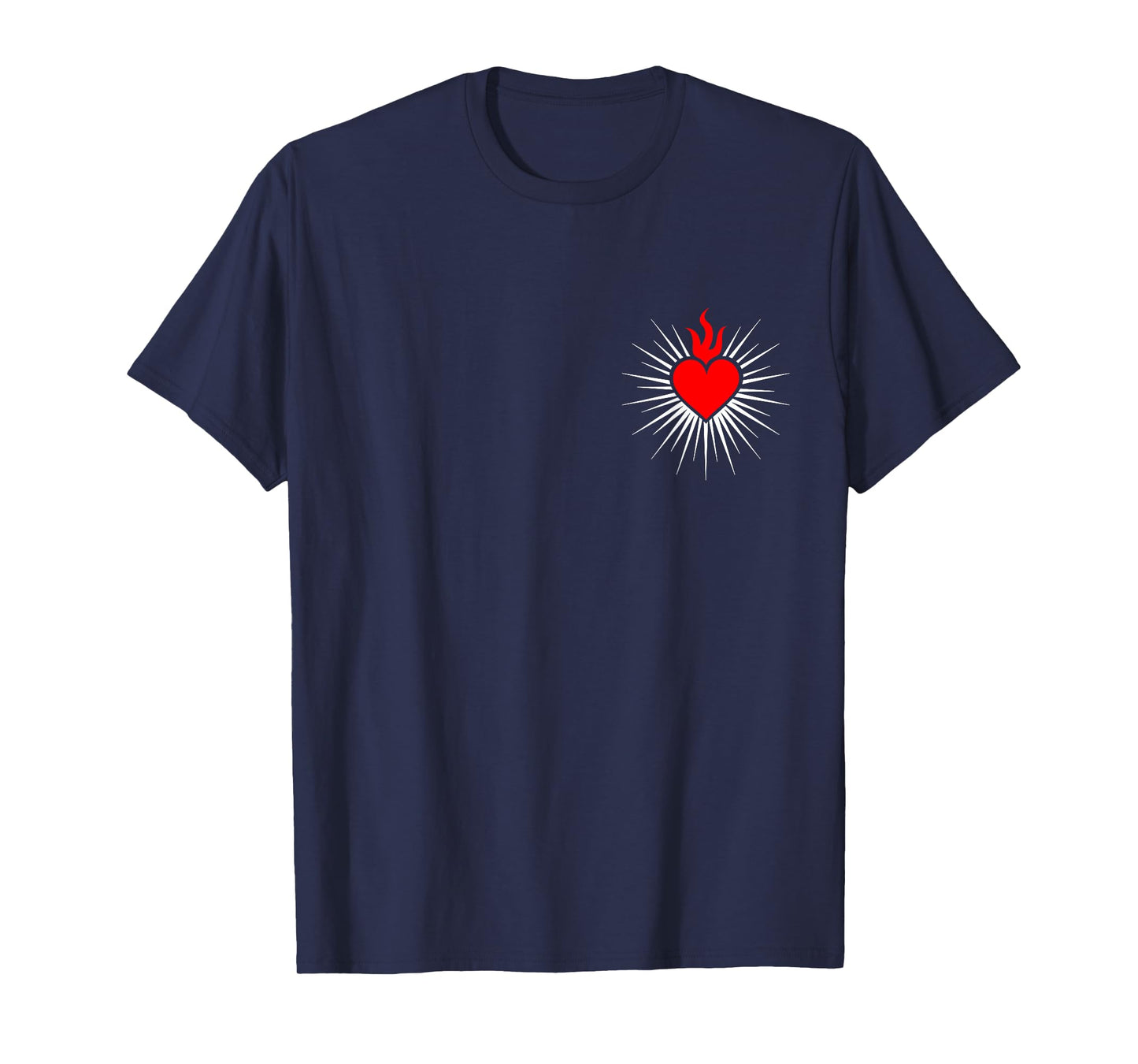Sacred Heart Love Jesus Christ God Christian Church Religion T-Shirt
