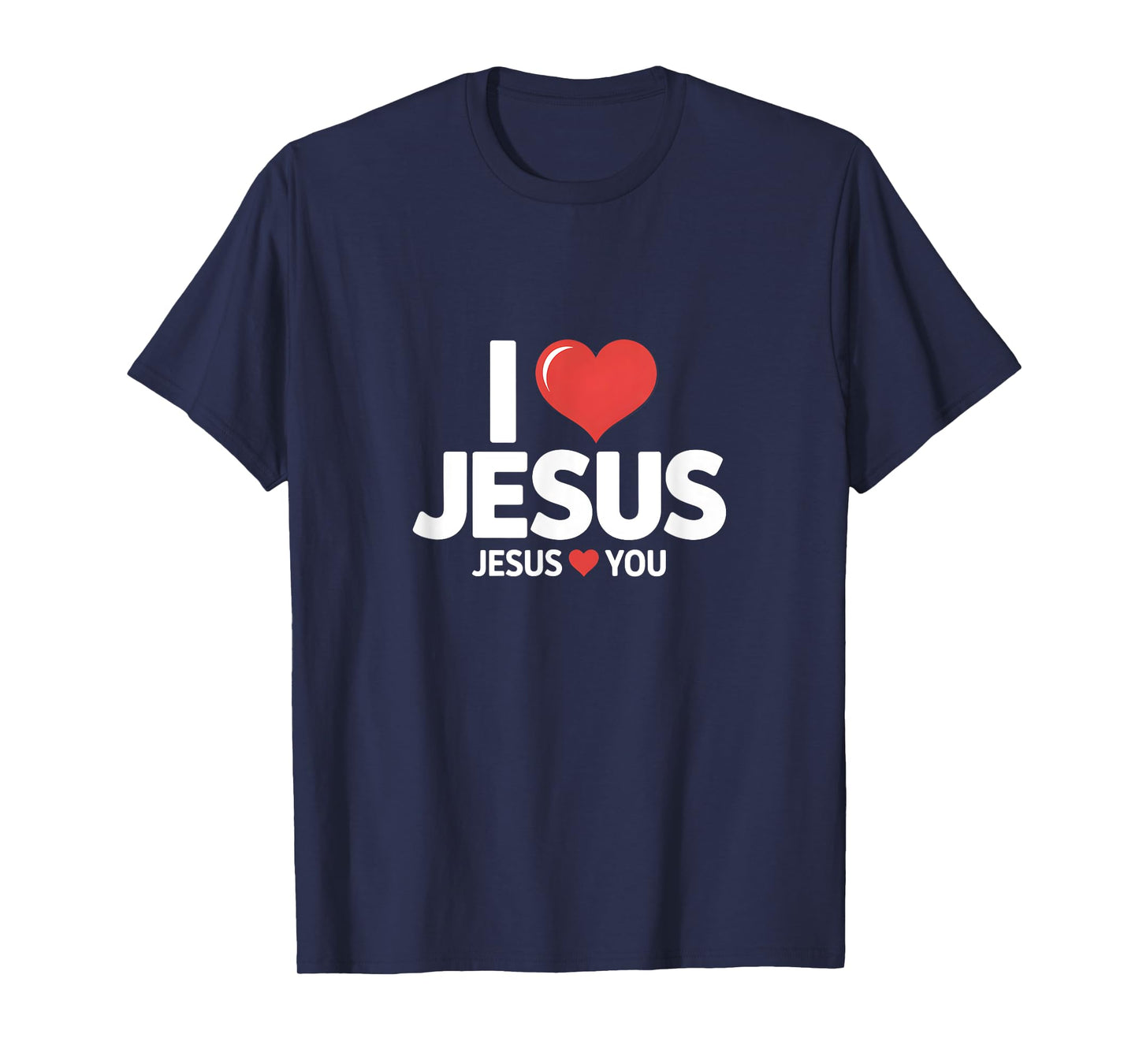 I Love Jesus Christian Heart T-Shirt