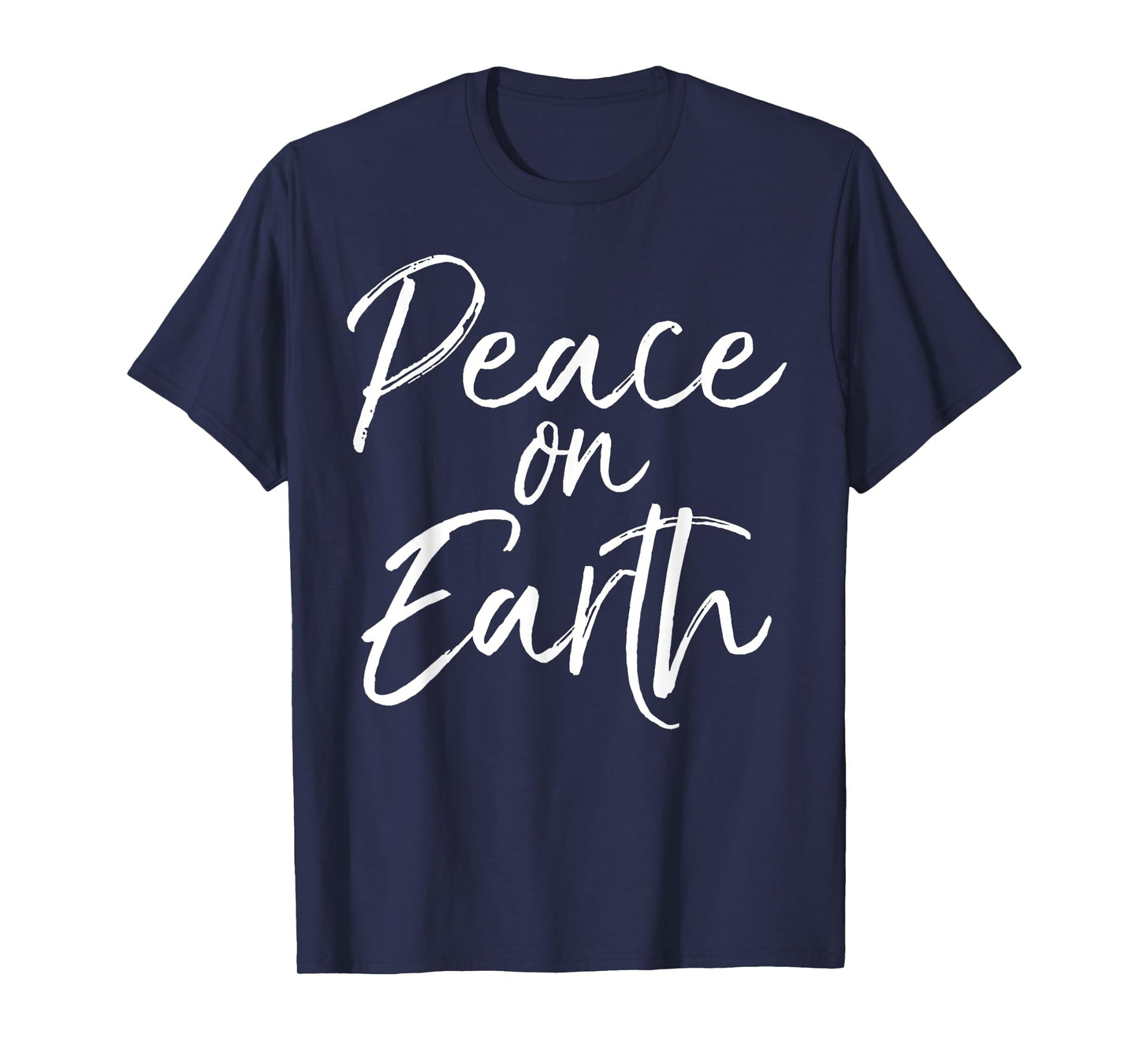 Peace on Earth Shirt for Women Cute Christmas Carol Tshirt T-Shirt