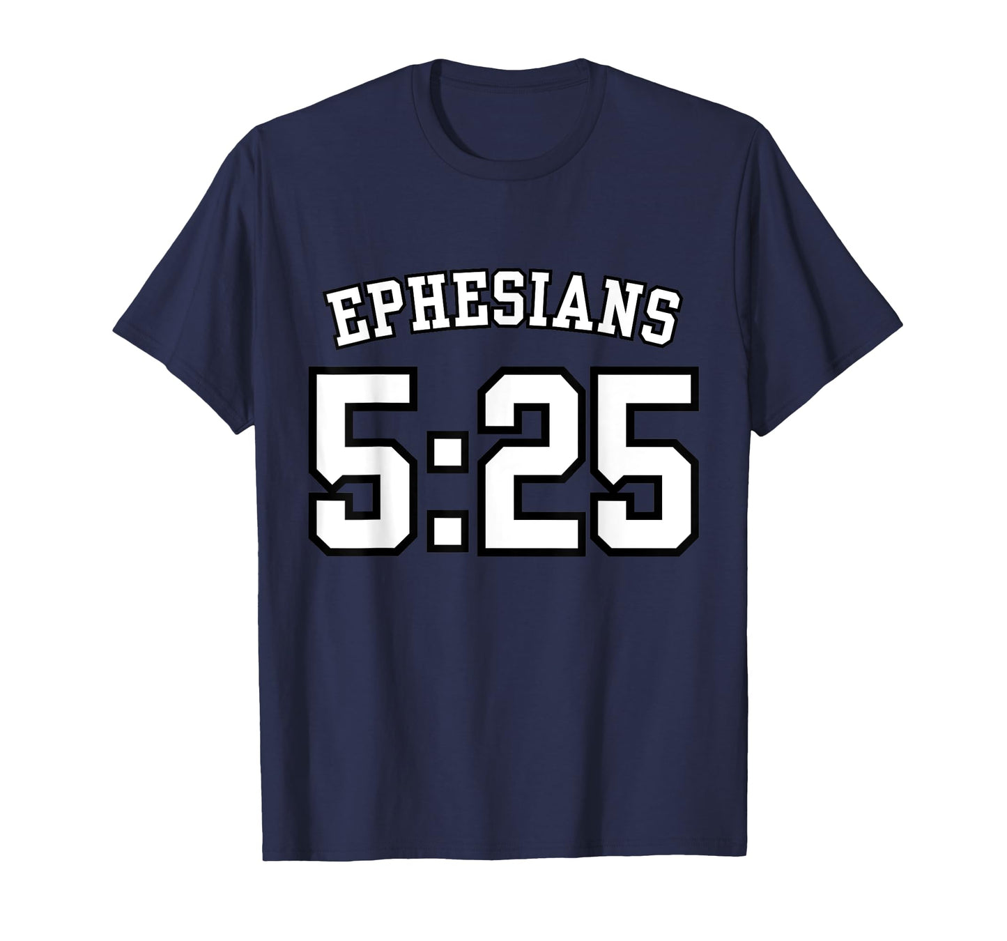 Ephesians 5:25 Sports Jersey Christian Scripture Design T-Shirt