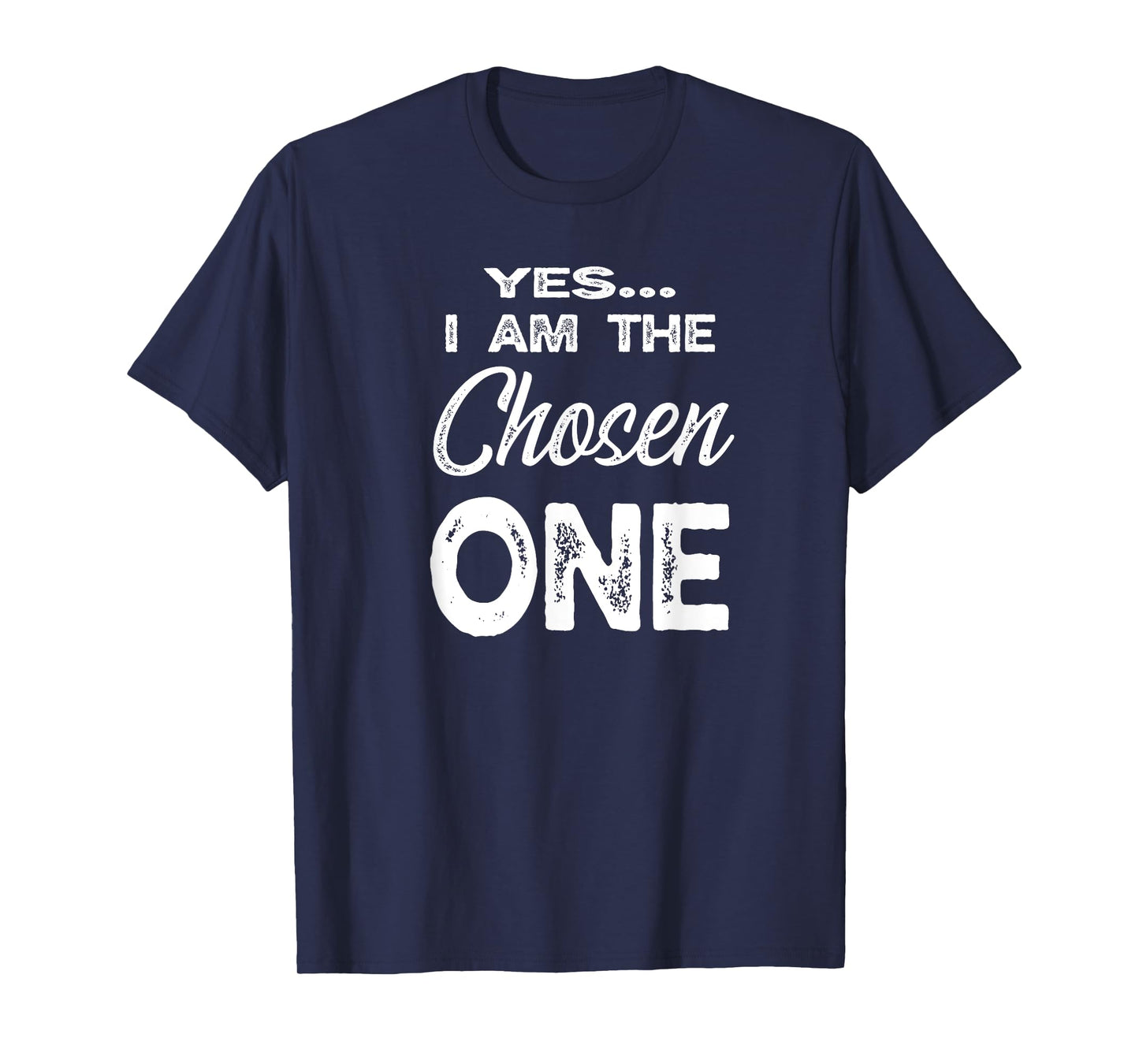 The Chosen One Family Adoption Gifts I Am The Chosen One Unisex-Adults T-Shirt Black Small Classic Fit Short Sleeve Crew Neck Modern Letter Print Family Vacation Sports Walking T-Shirt