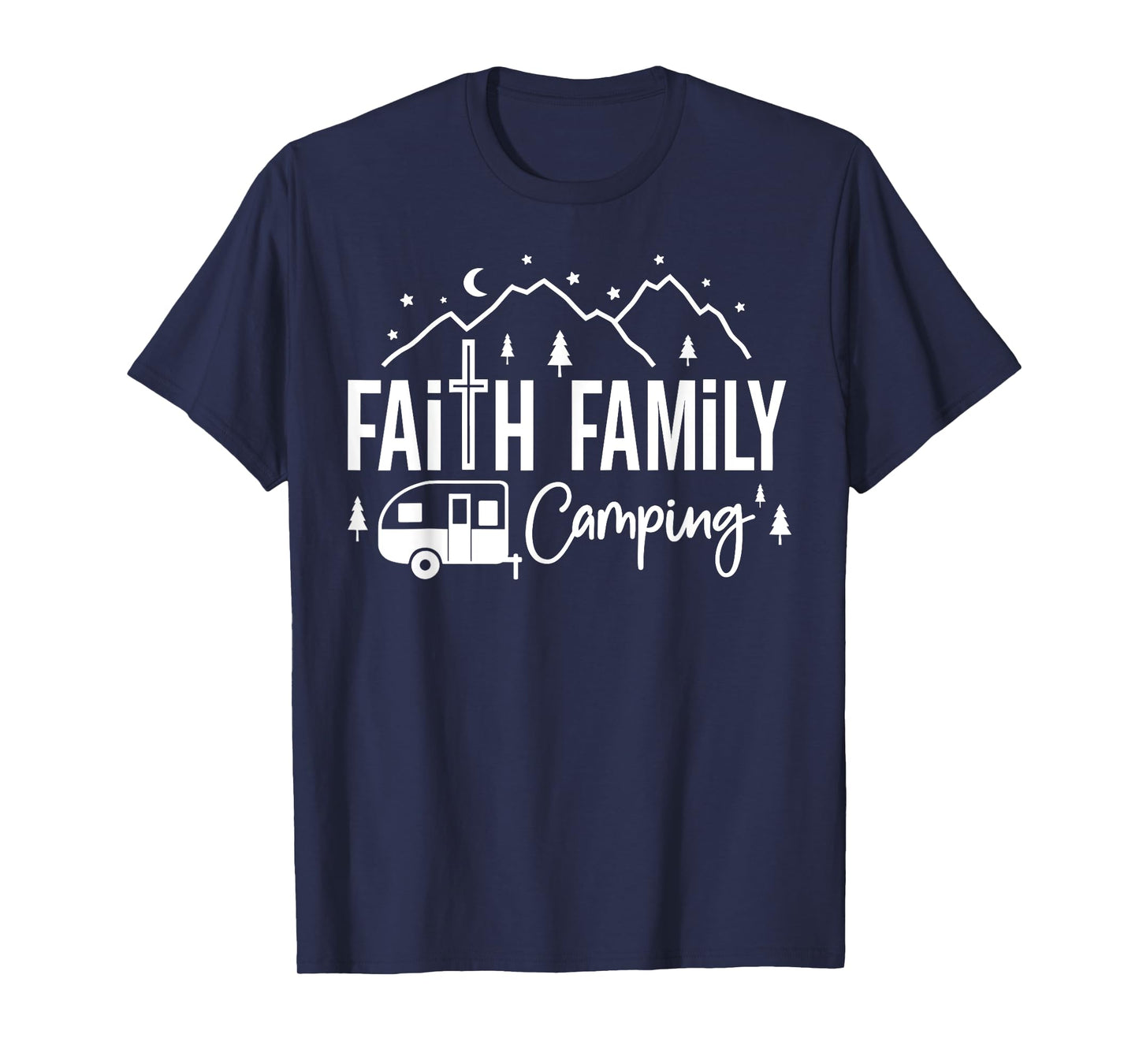 Faith Family Camping Christian Camp Group Matching T-Shirt