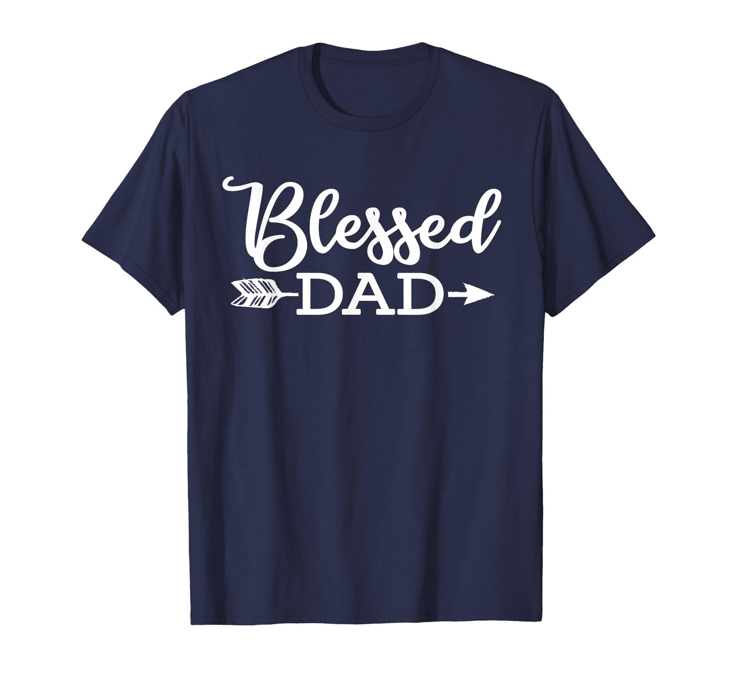 Blessed Dad Religious Jesus Christian Faith Church Papa Gift T-Shirt