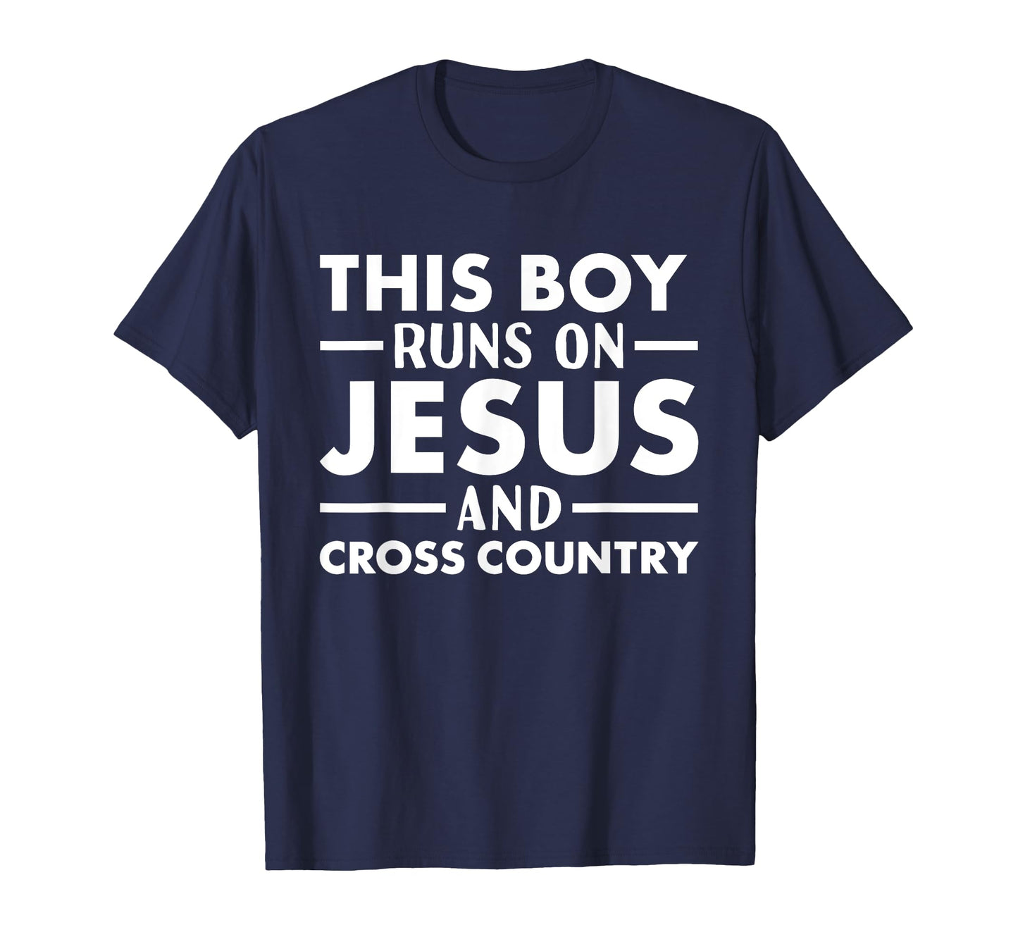 Rider This Boy Runs On Jesus Cross Country T-Shirt