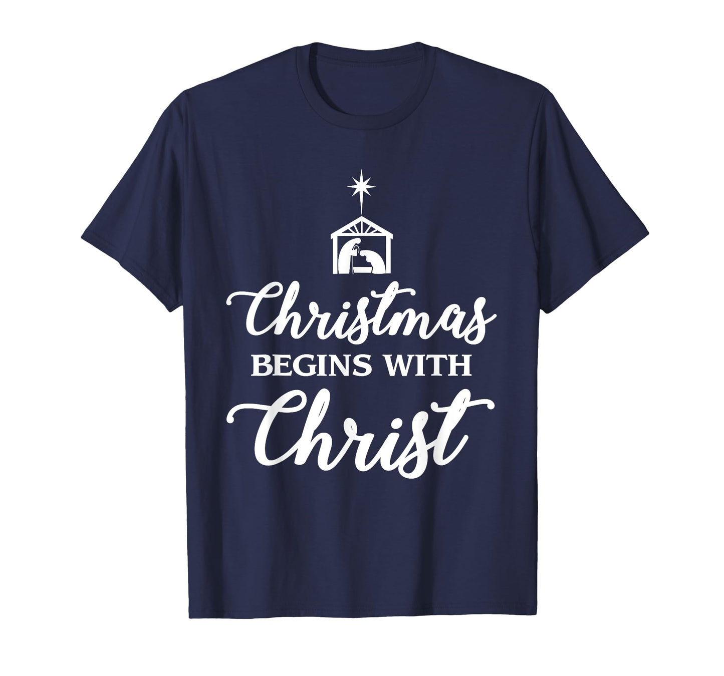 Christmas Begins With Christ Christmas T-Shirt T-Shirt