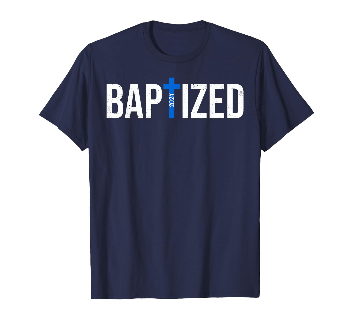 Baptized 2024 Christian Water Baptism Church Group Christ T-Shirt