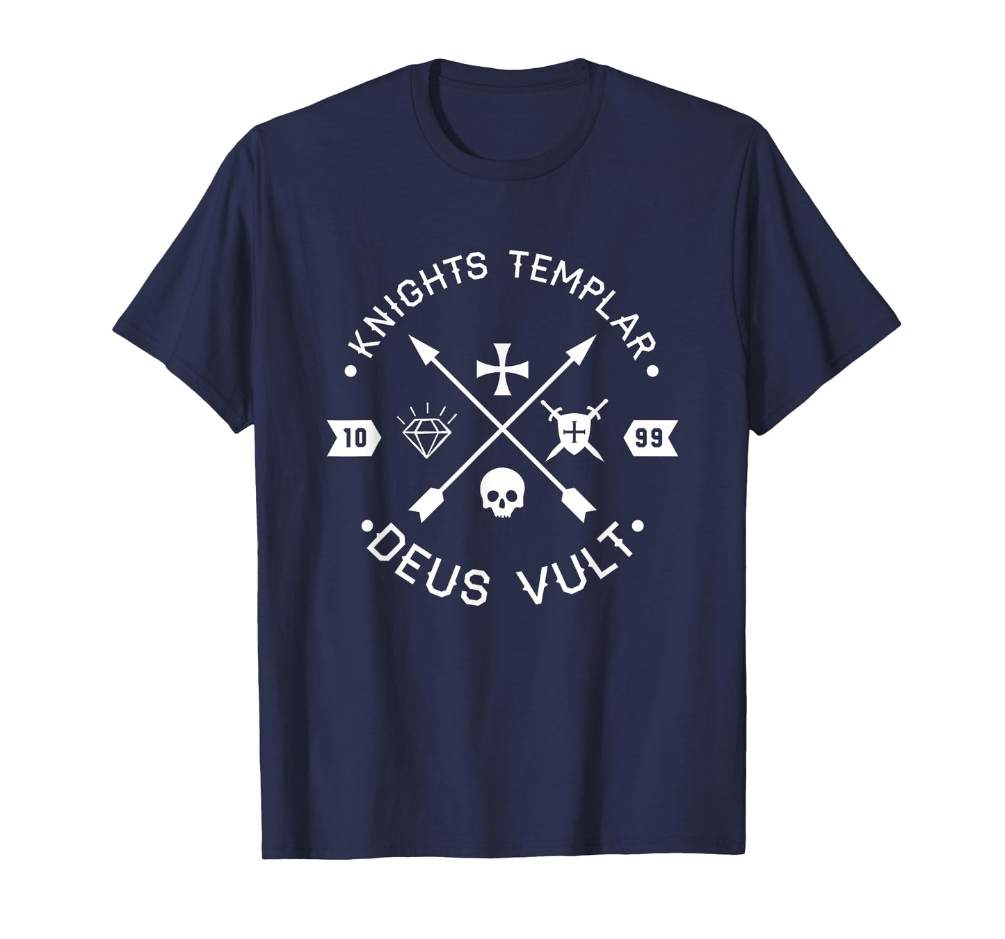 Knights Templar Deus Vult Retro Arrows Gift T-Shirt T-Shirt