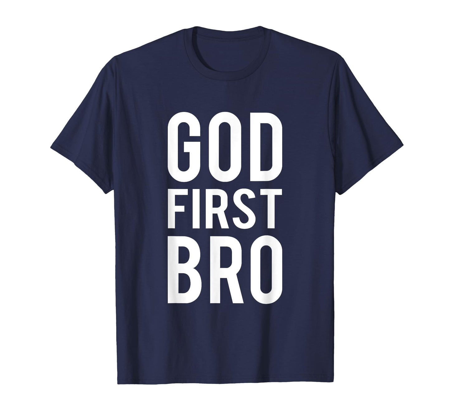 God First Bro Religious God Jesus Christian Faith Cross Lion T-Shirt