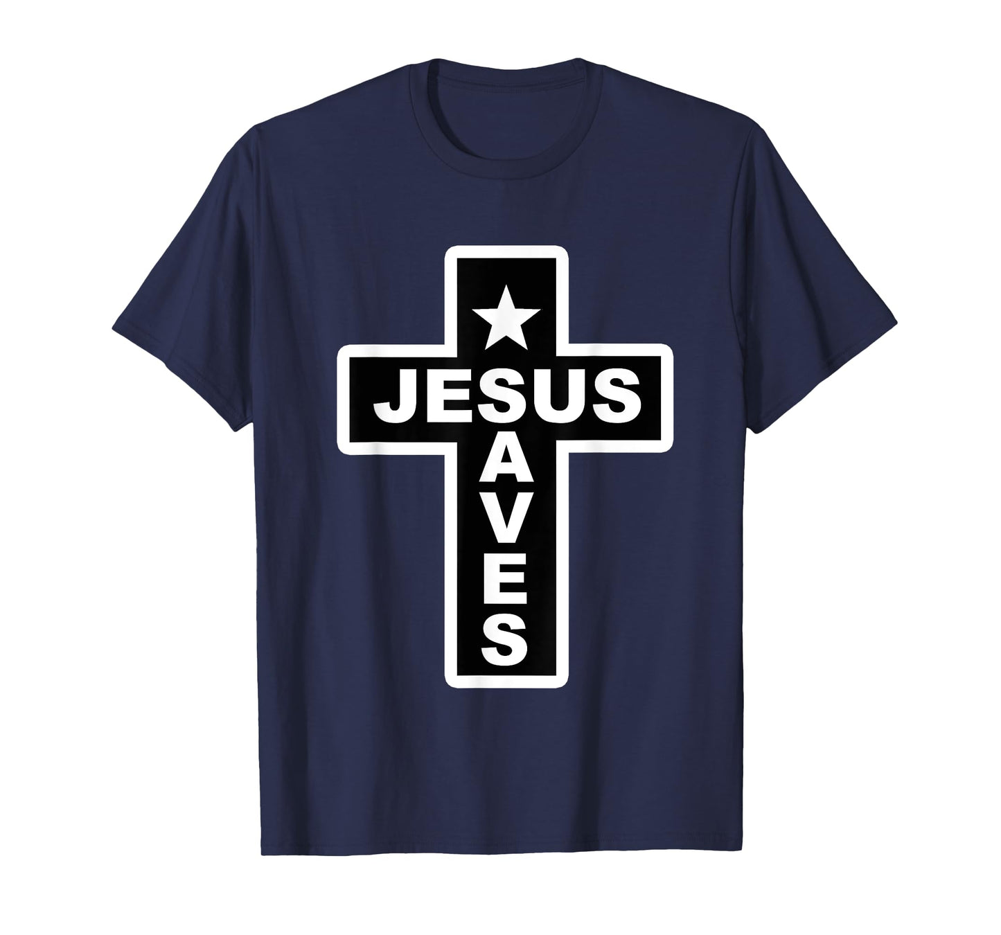 Jesus Saves Christian Faith Bible Cross T-Shirt