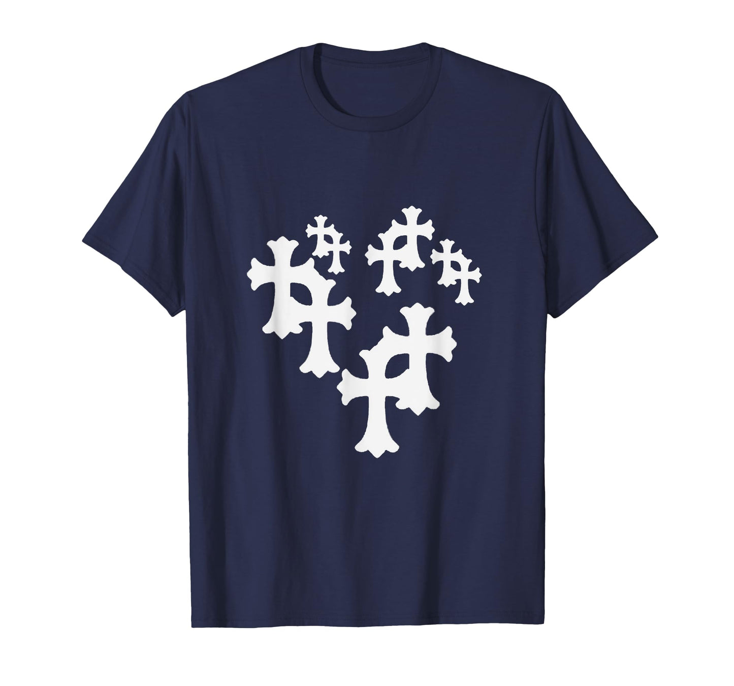 Y2K Cross Heart Design T-Shirt