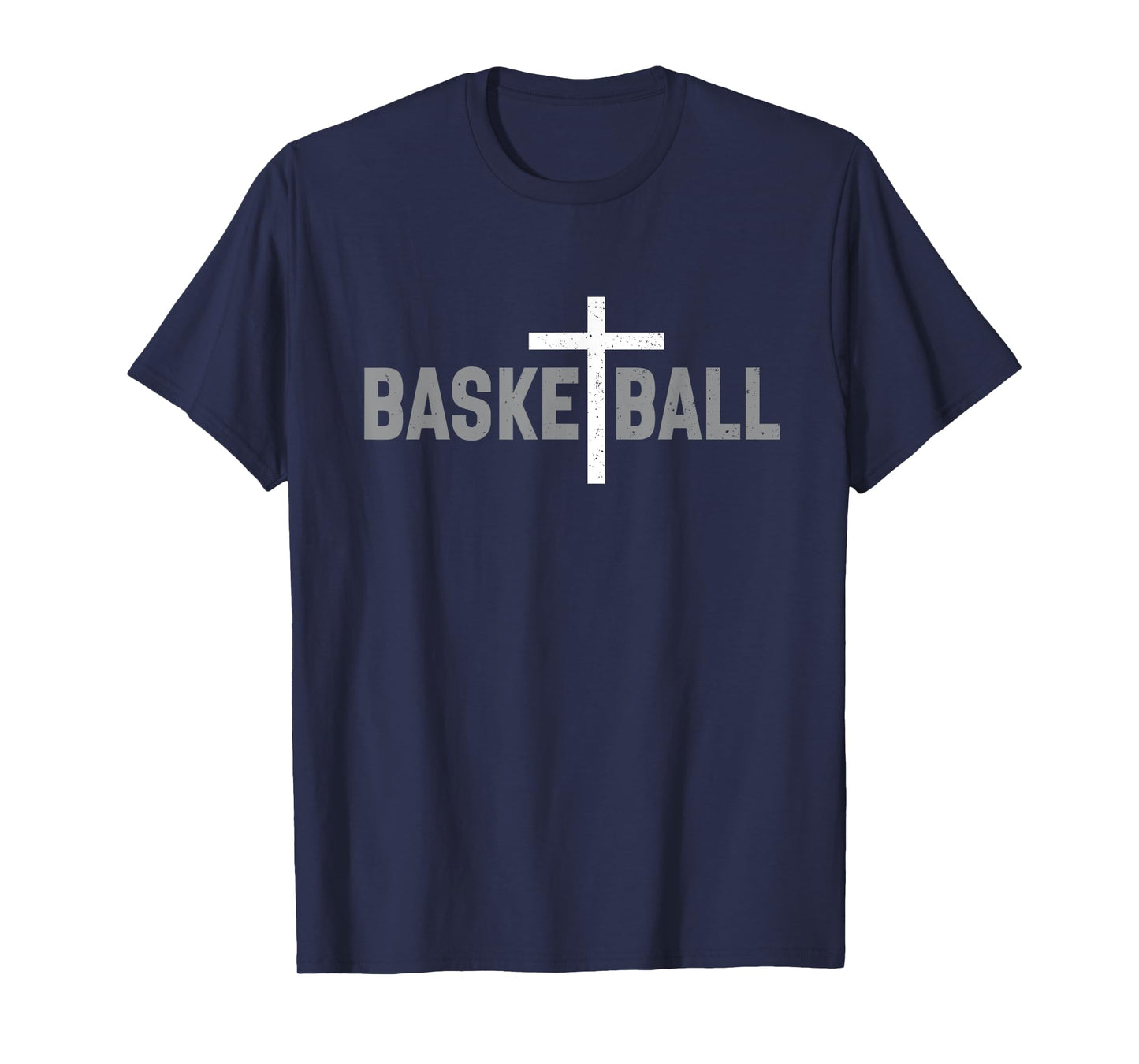 Christian Basketball Cross Men Boys Graphic T-Shirt